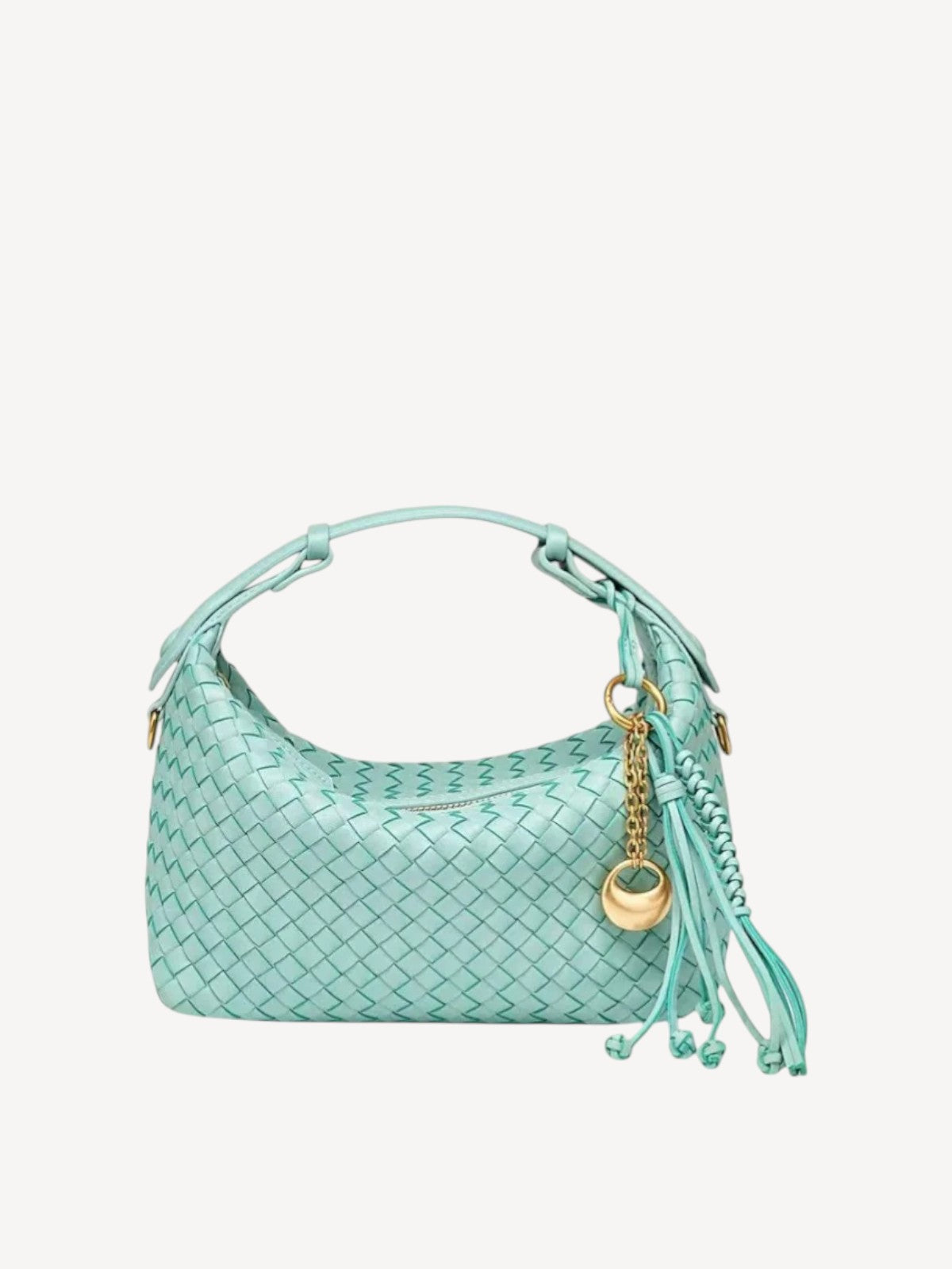 Camilla Half Moon Woven - Sky Blue