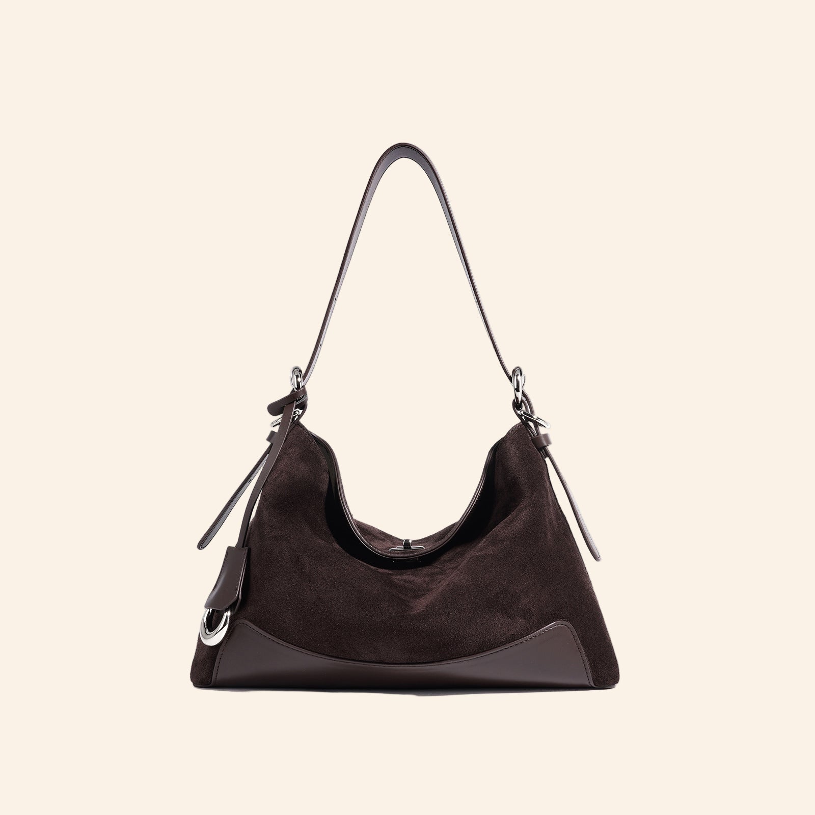 Suede Shoulder - Burgundy