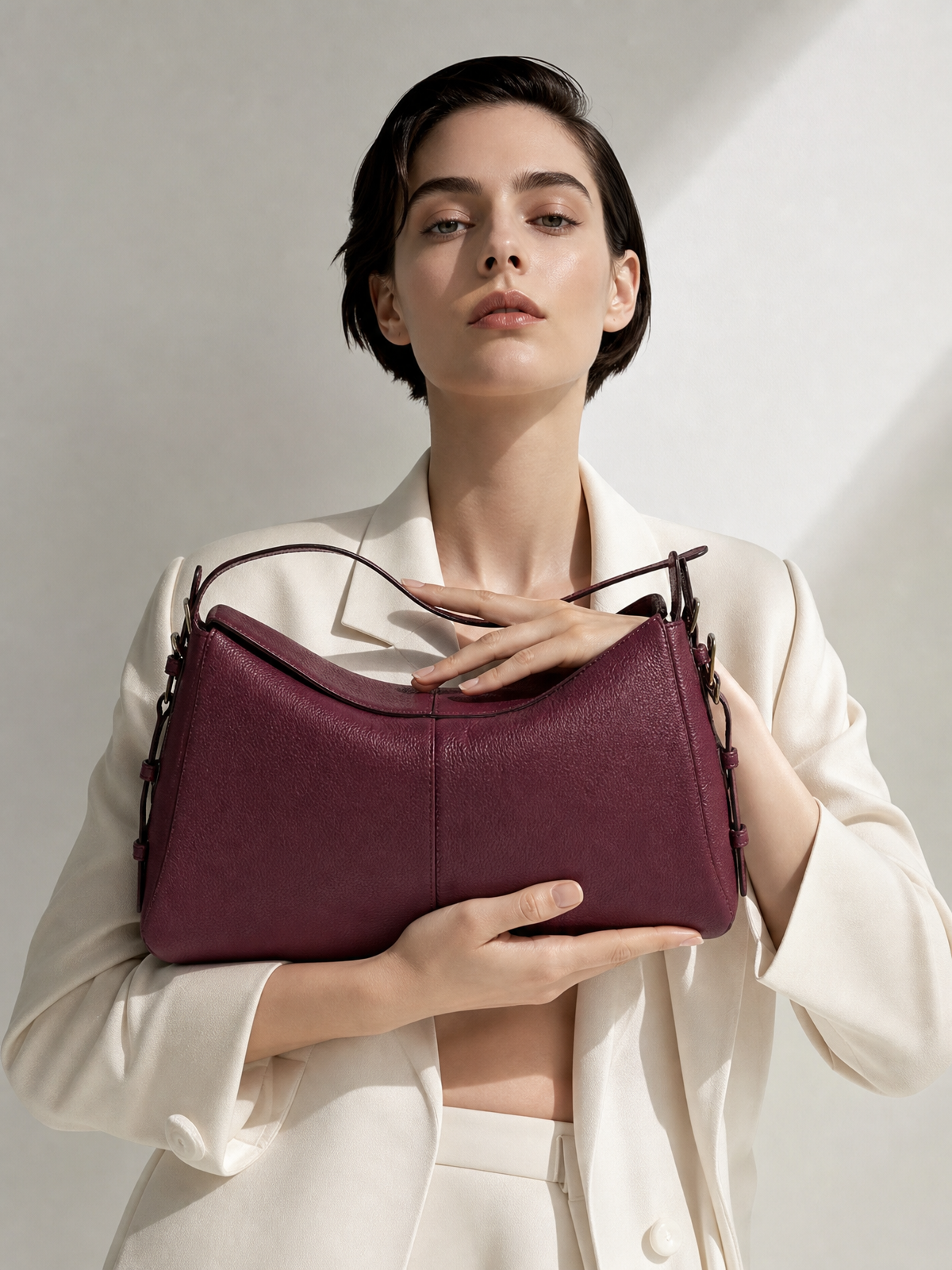 Madolyn Shoulder - Burgundy