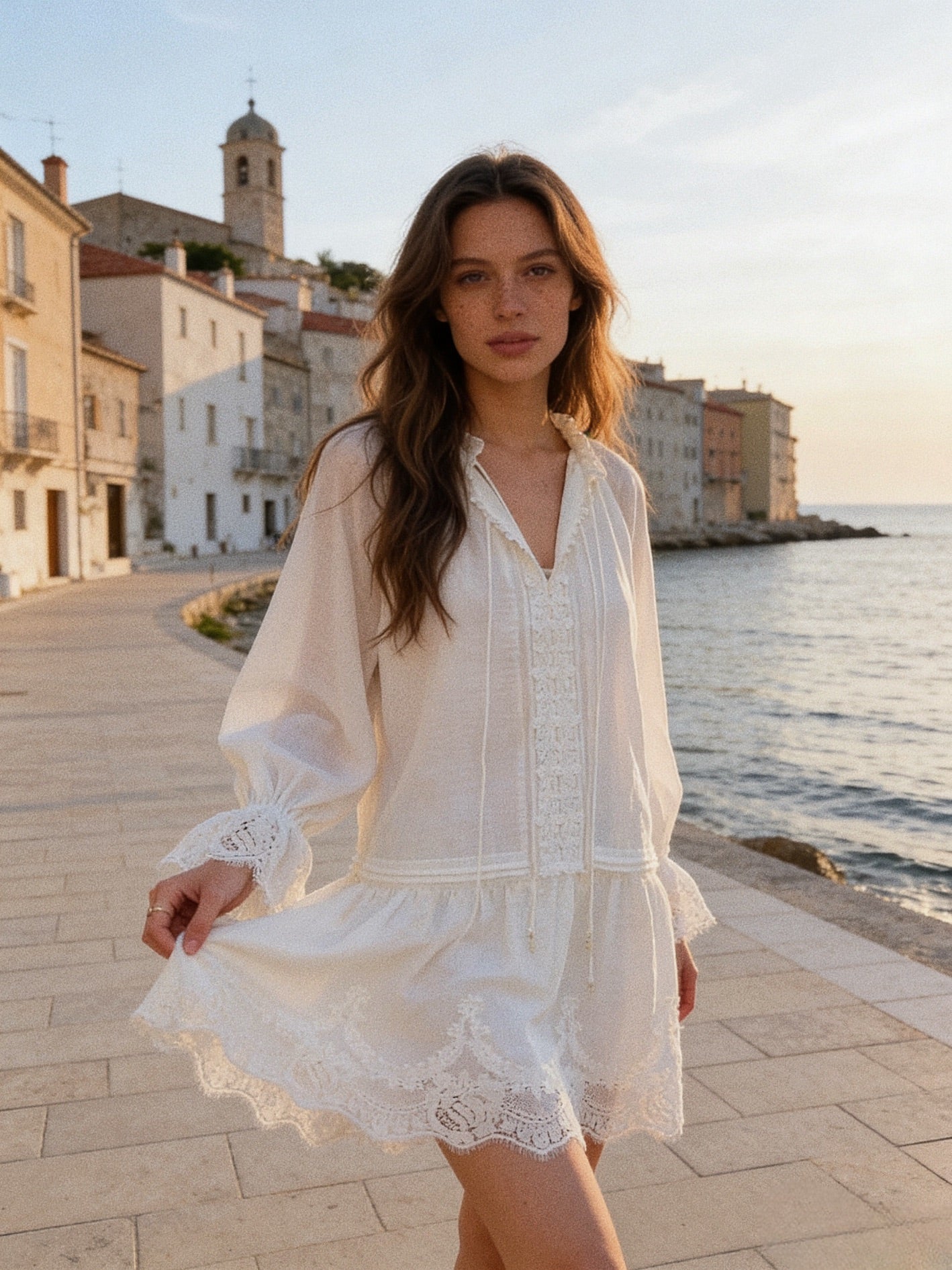 Flora Embroidery Dress