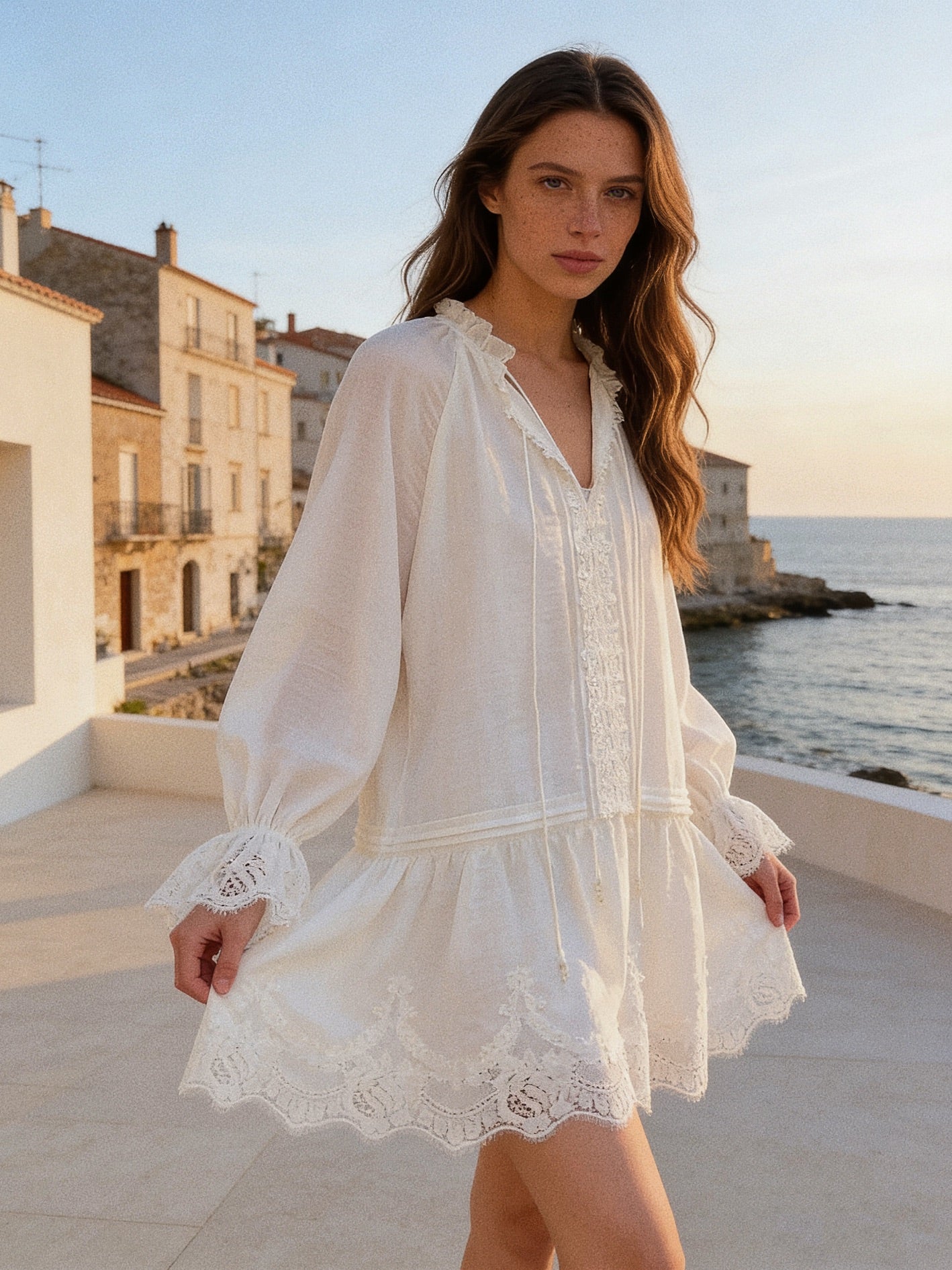 Flora Embroidery Dress