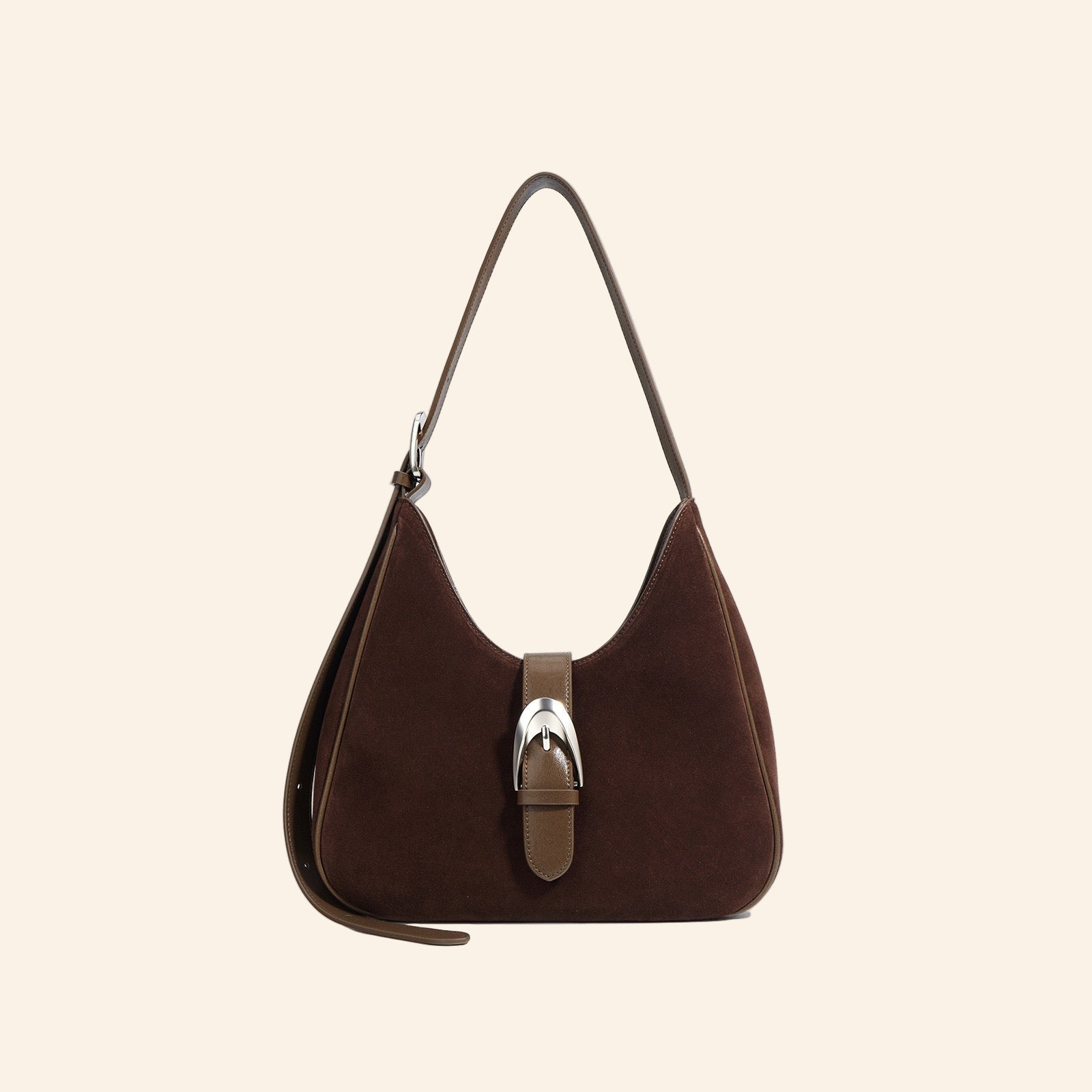 Suede Shoulder - Chocolate