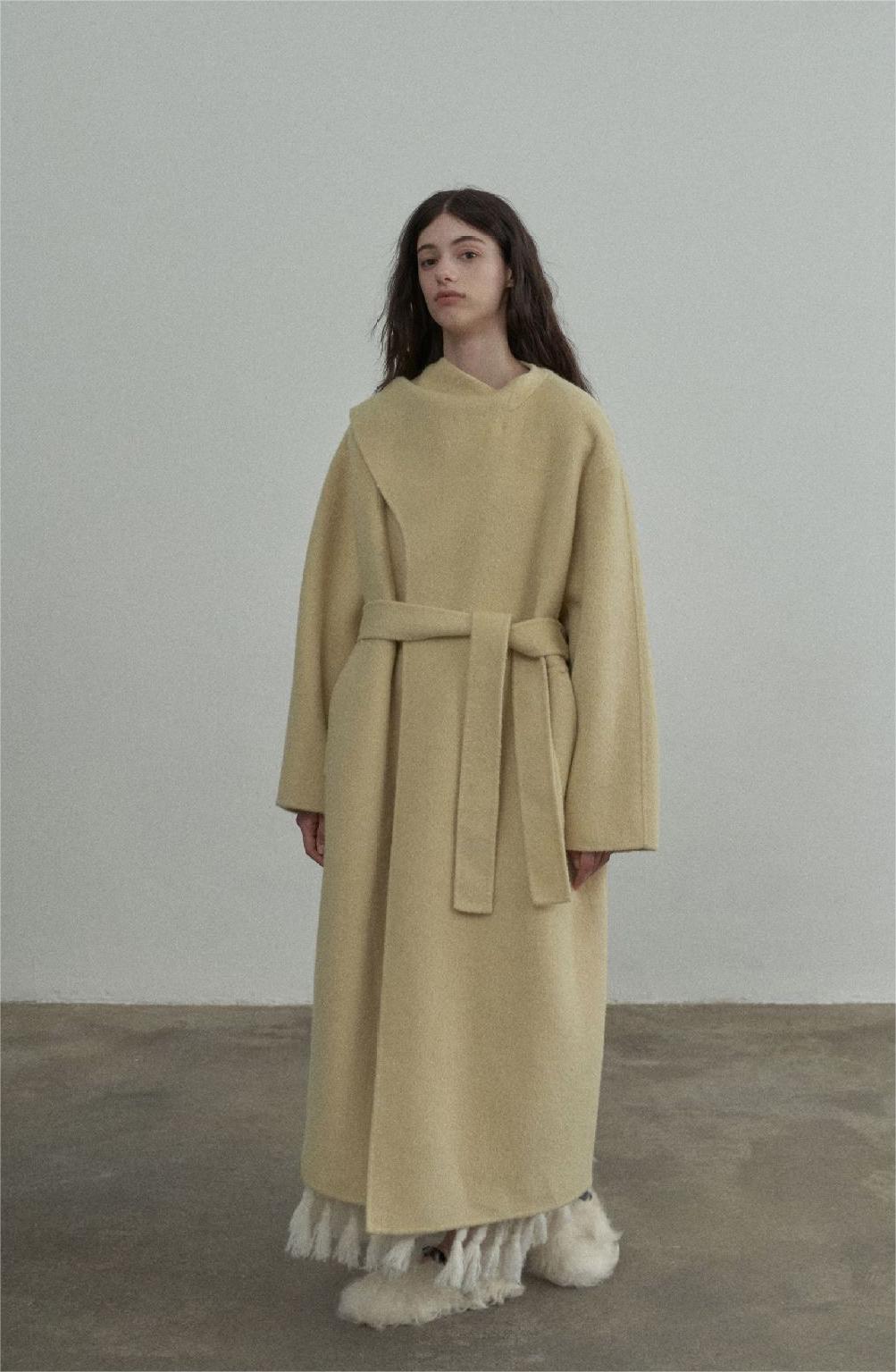 Handmade Lamb Wool Charlotte Overcoat