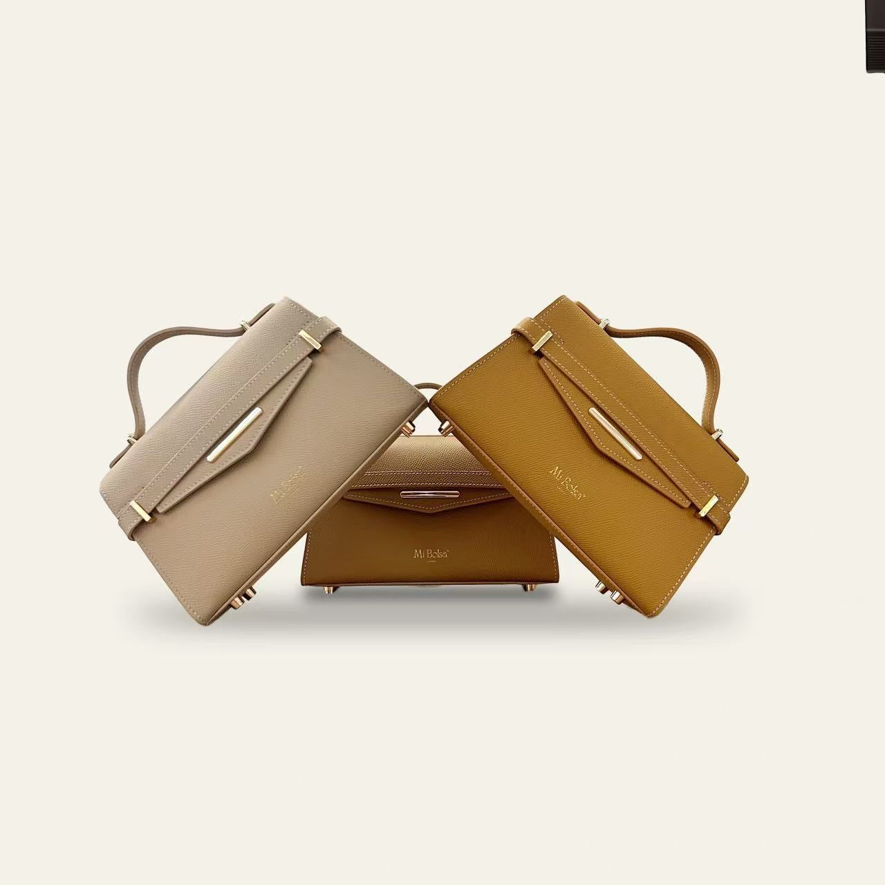 "Mi" Top Handle -Light Amber