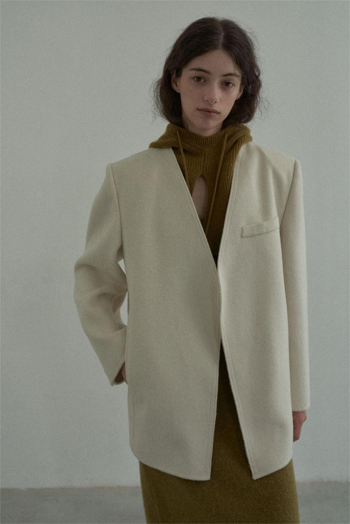 Handmade Lamb Wool Beata Overcoat