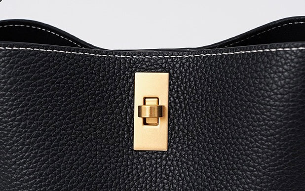 First Layer Cowhide Fanny Shoulder/Tote Bag