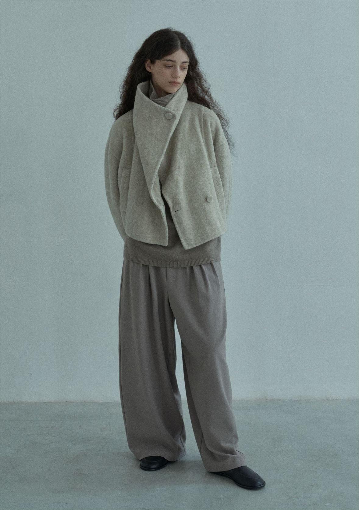 Handmade Lamb Wool Aviva Overcoat