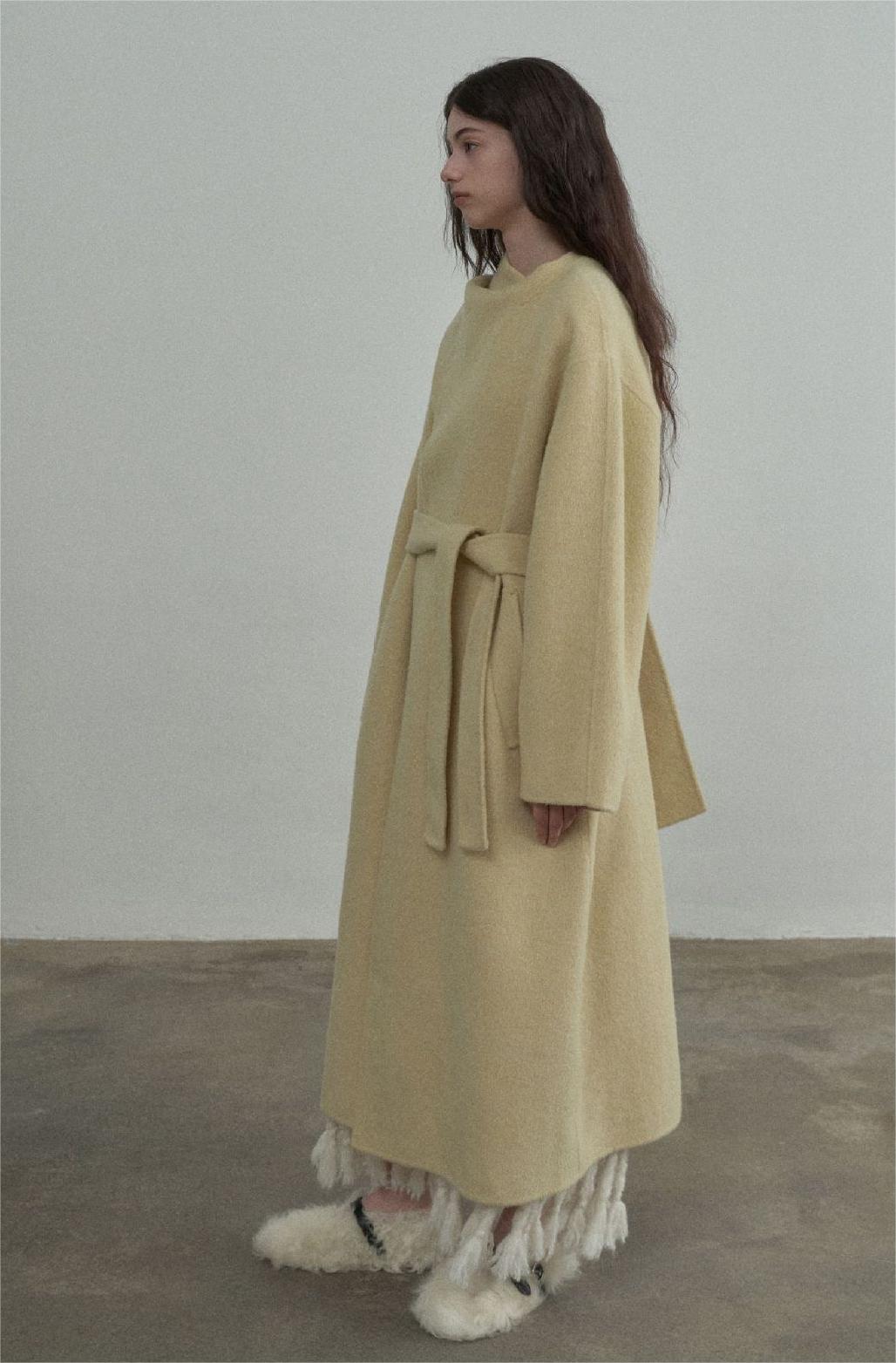 Handmade Lamb Wool Charlotte Overcoat