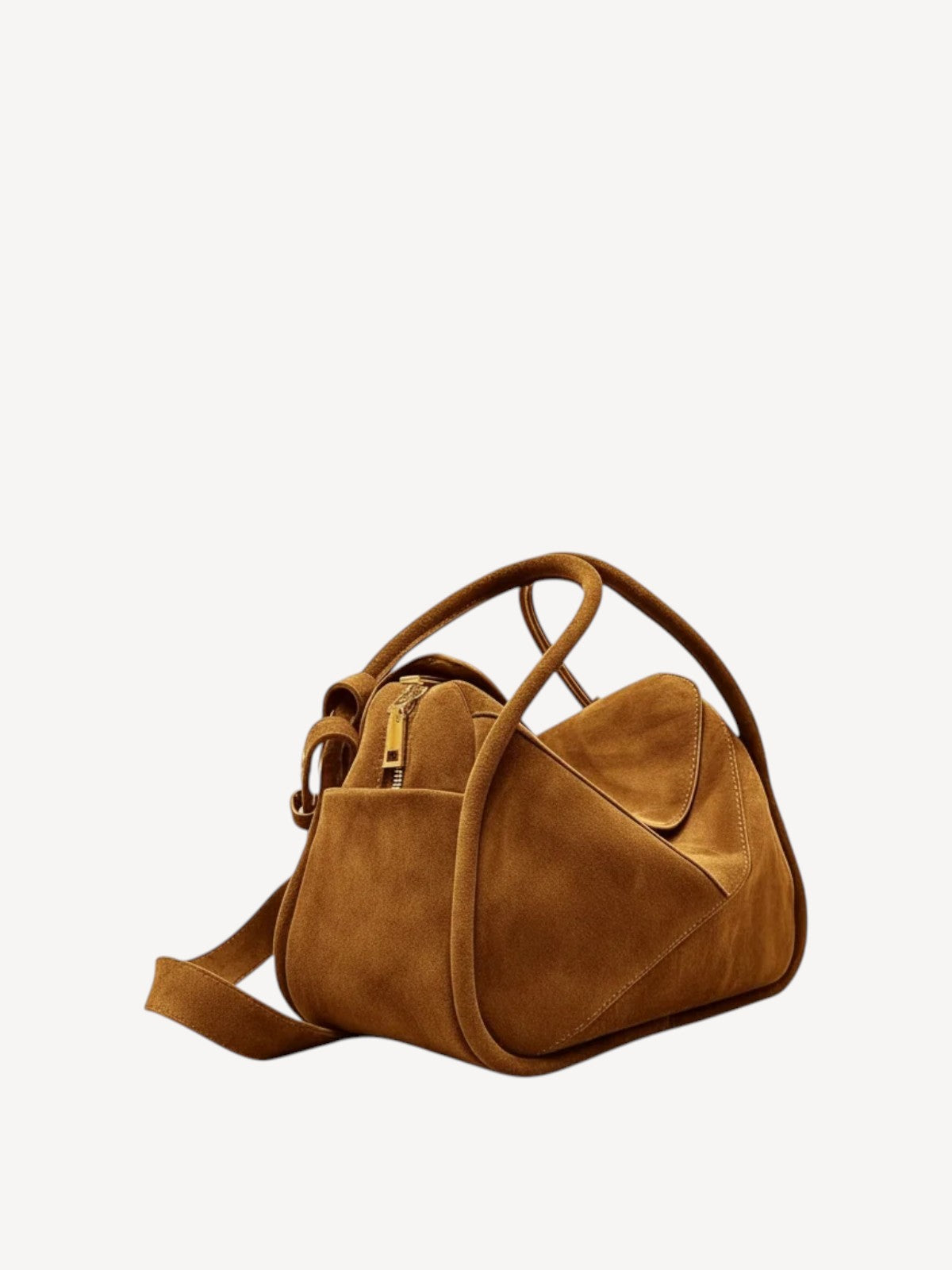 Carnaby Shoulder - Brown Suede