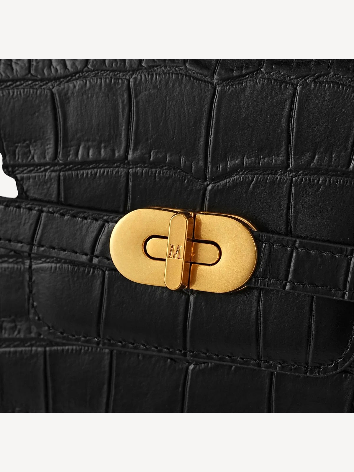 Kensington - Top Handle in Croc Embossed