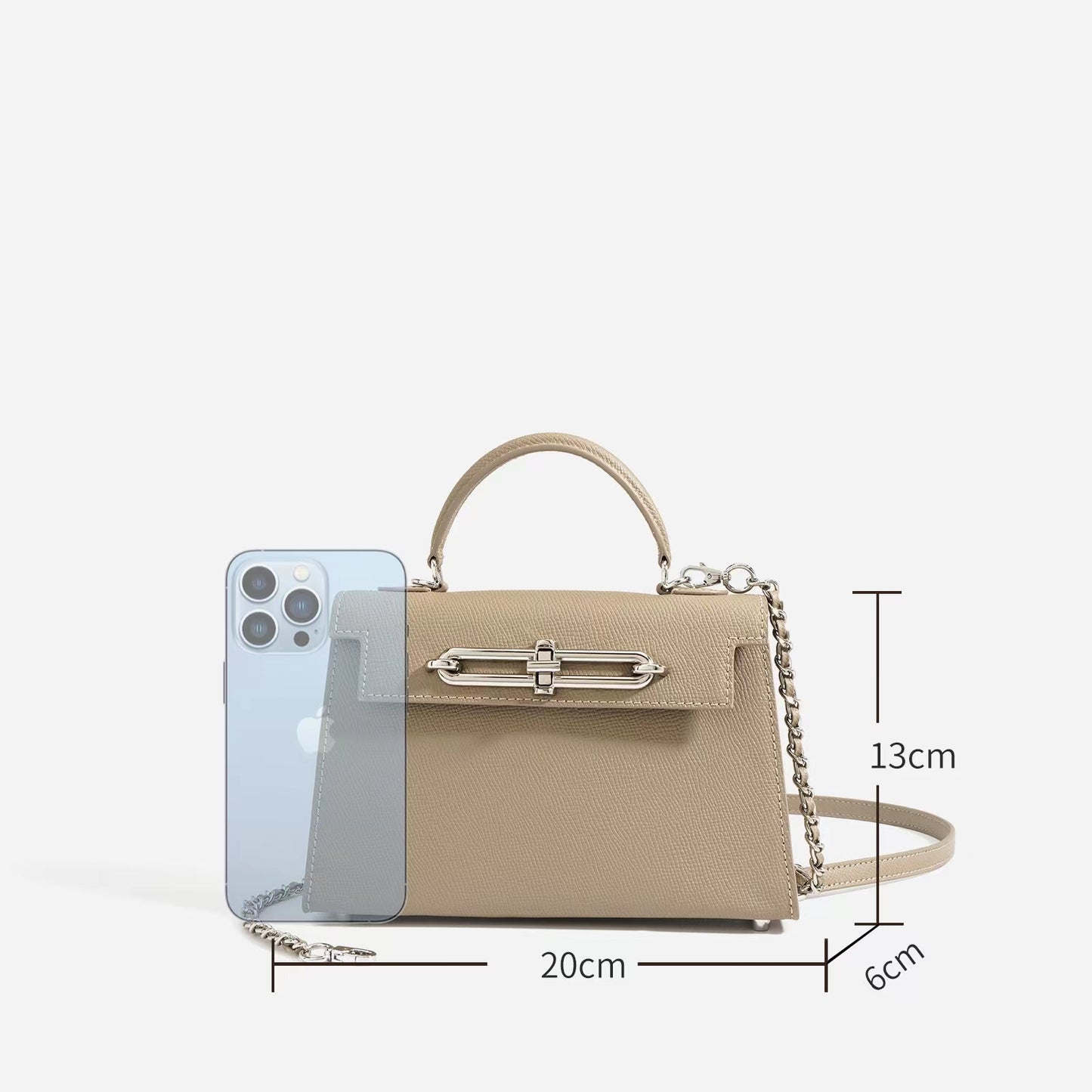 First Layer Cowhide Calypso Midi Tote Bag