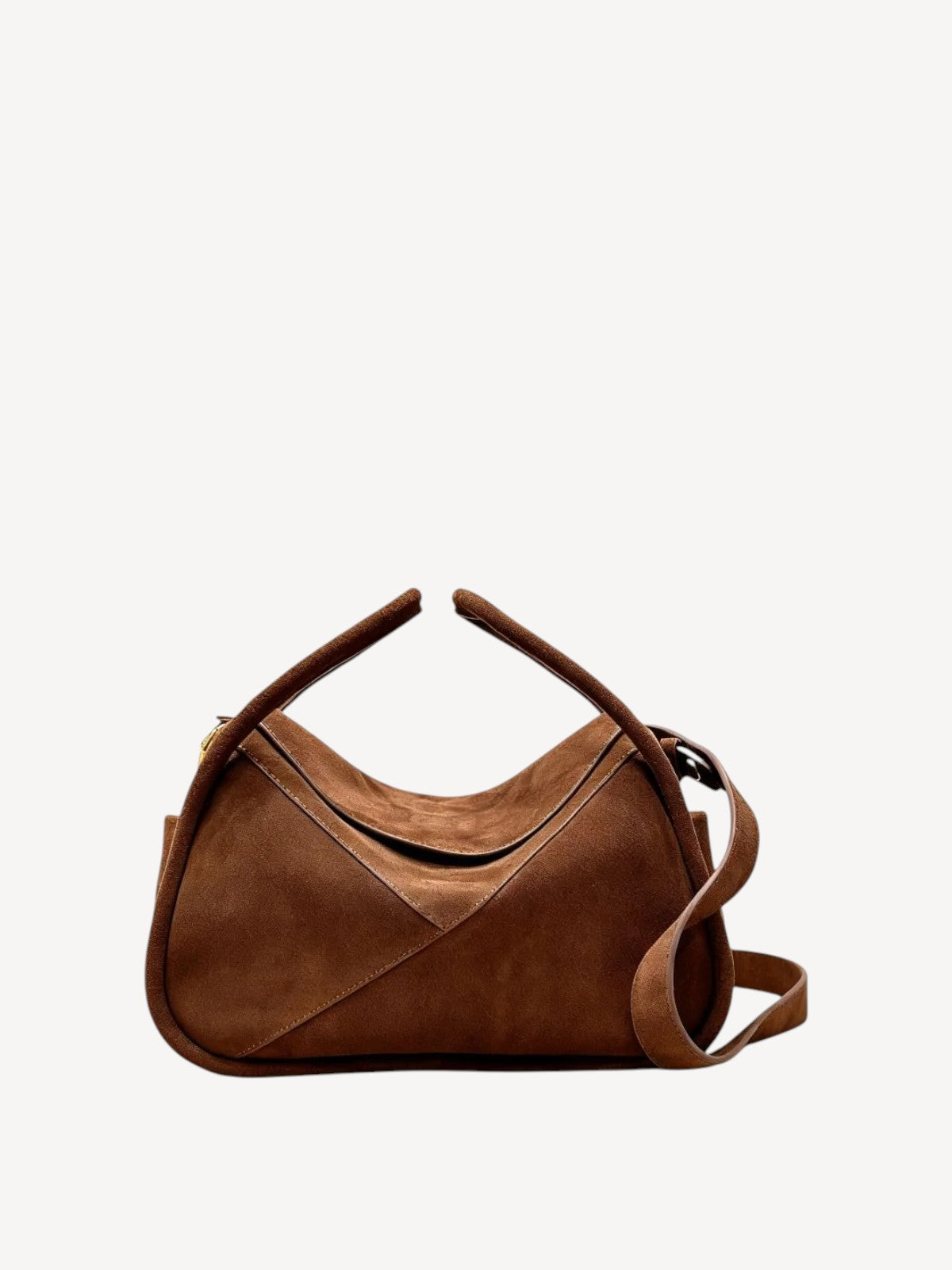 Carnaby Shoulder - Coffee Suede