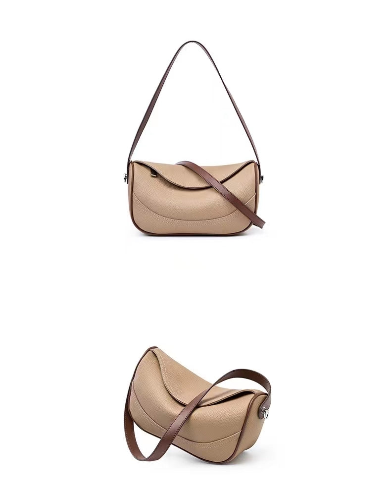First Layer Cowhide Zanna Shoulder Bag