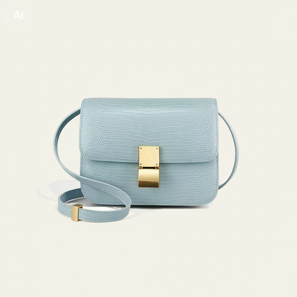 Quinn - Lizard Embossed Purple