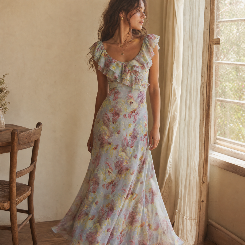 Floral Ruffle Dress