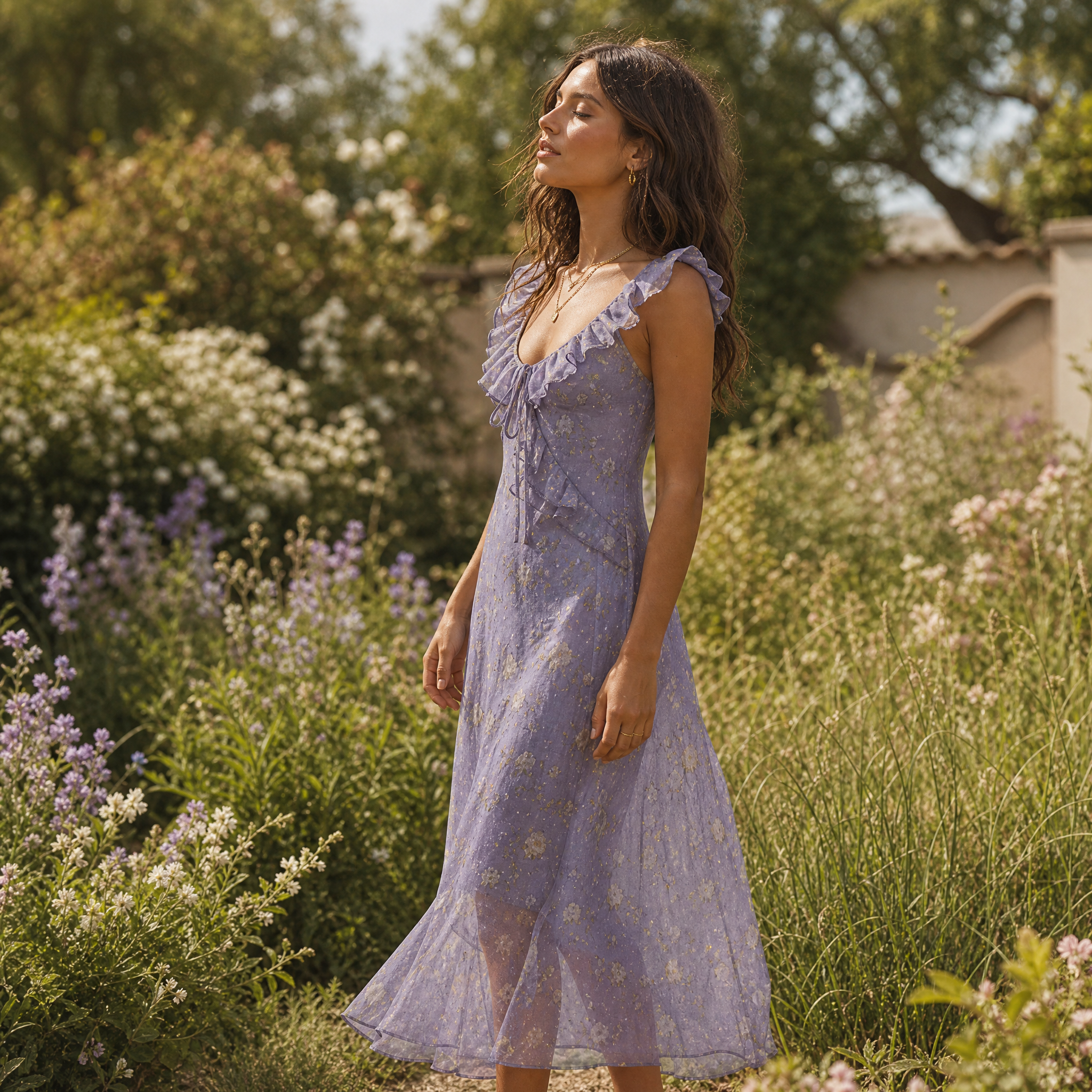 Floral Ruffle Dress