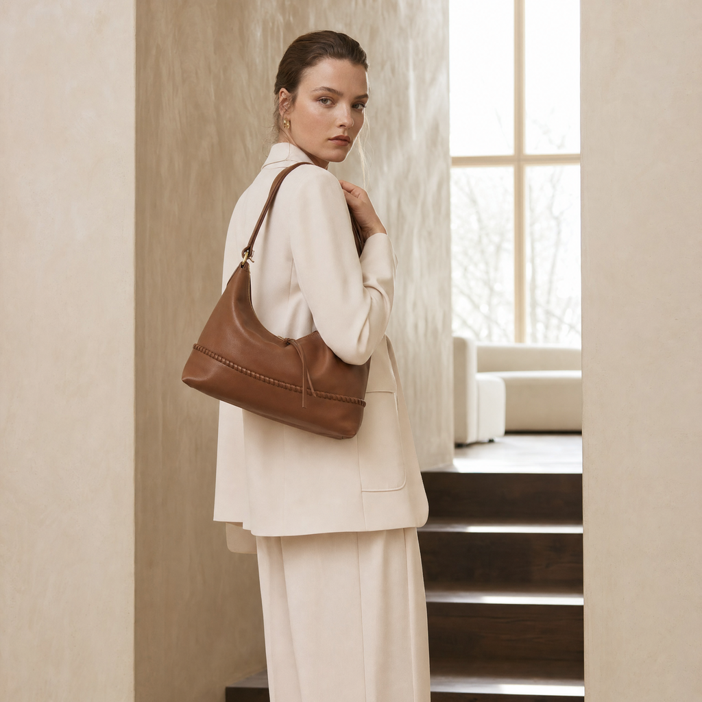 Seoul Hobo-Light Brown