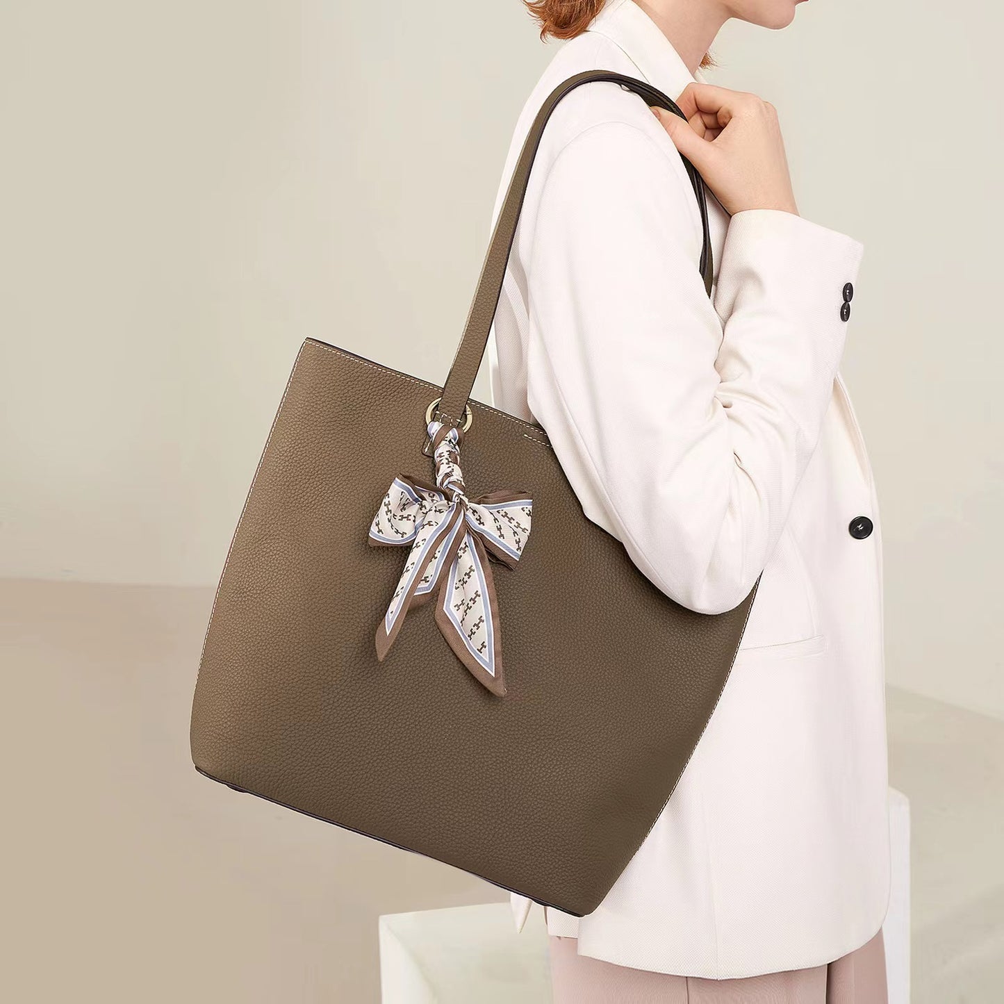 First Layer Cowhide Raelynn Shoulder Bag