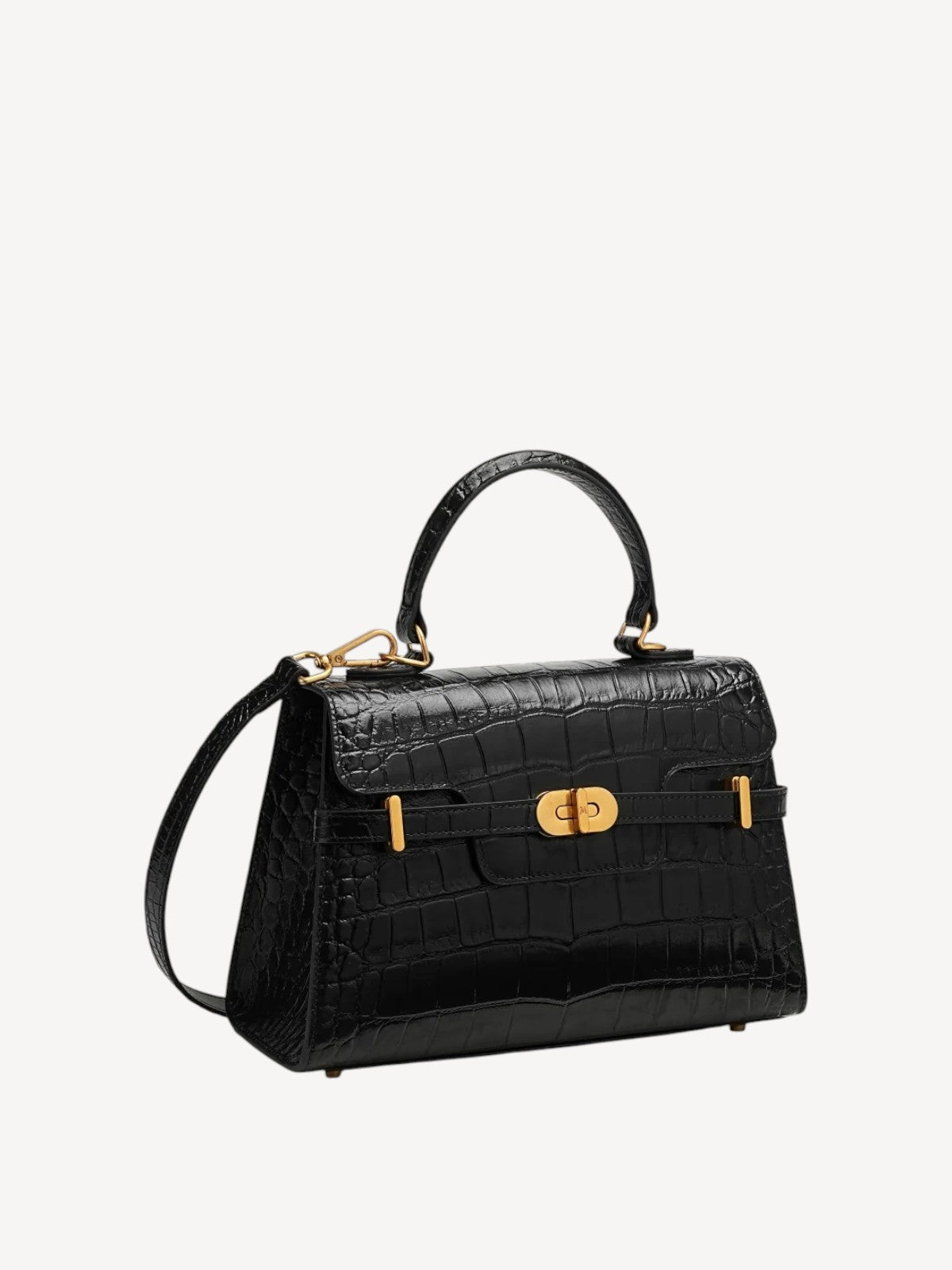 Kensington - Top Handle in Croc Embossed