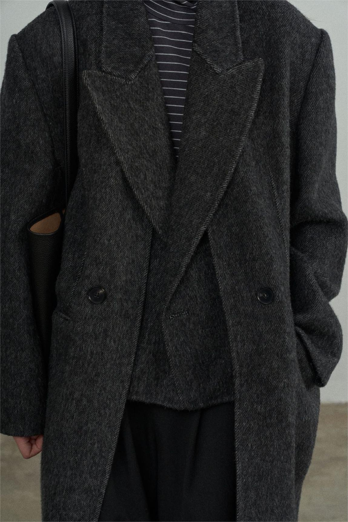 Handmade Lamb Wool Cassandra Overcoat