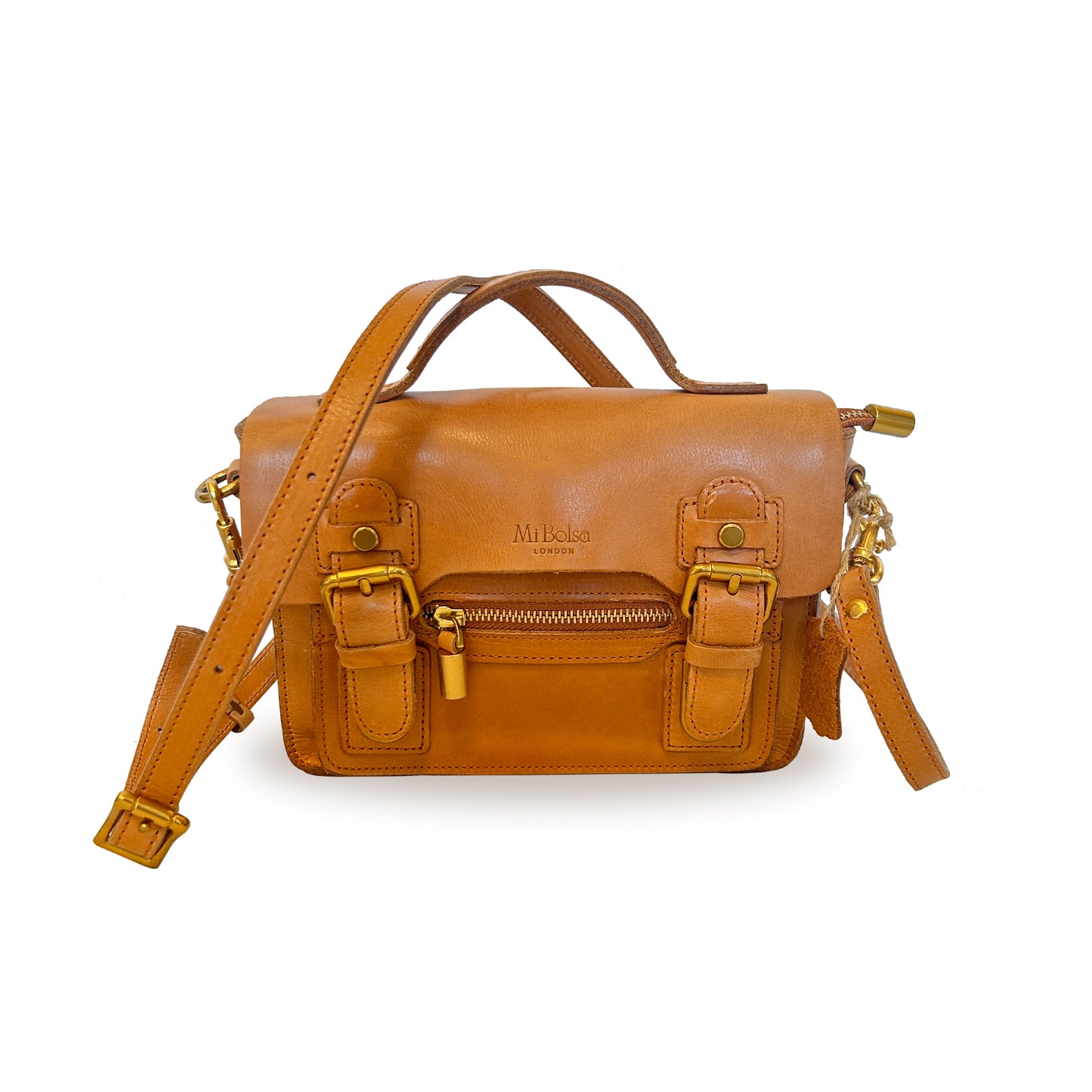 Genuine Vegetable Tanned Leather Veda Tote/Shoulder/Crossbody Bag