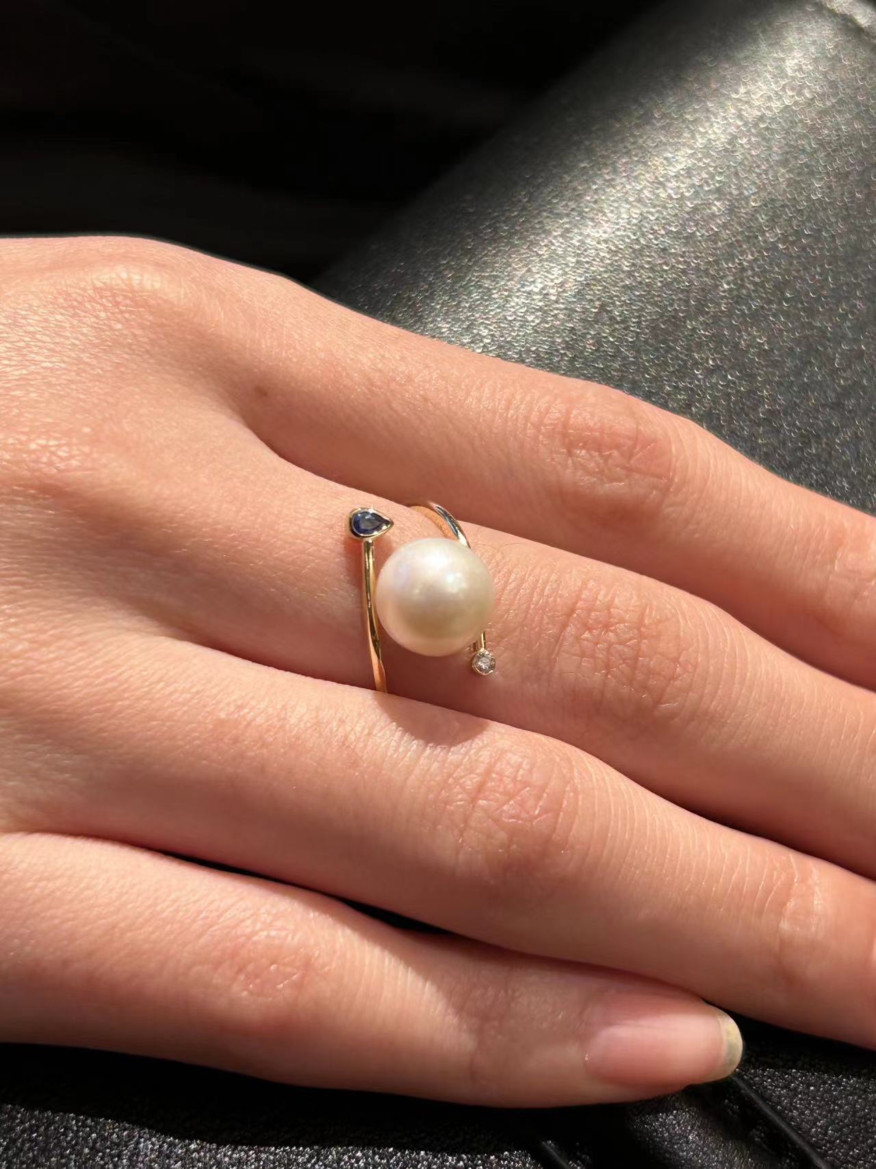 Toi et Moi Ring - Blue Sapphire and Diamond