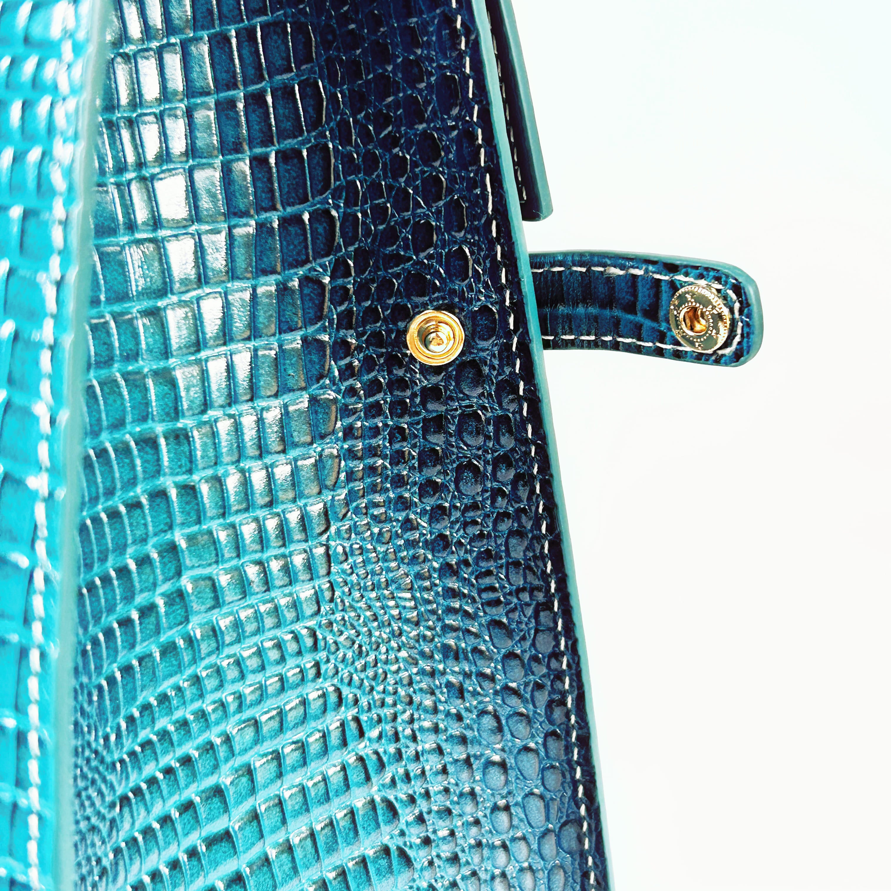 "Mi" Midi Top Handle - Croc Embossed