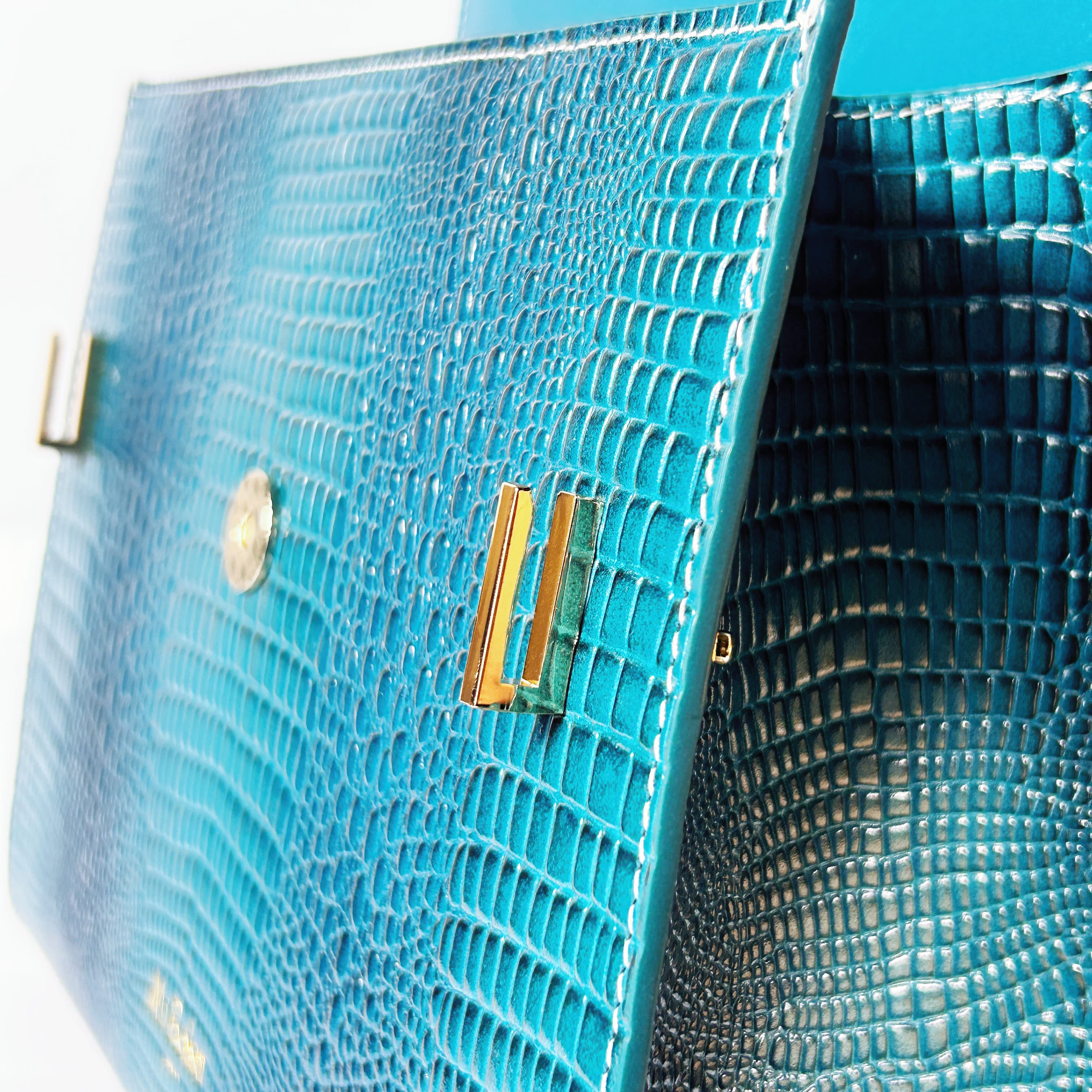 "Mi" Midi Top Handle - Croc Embossed
