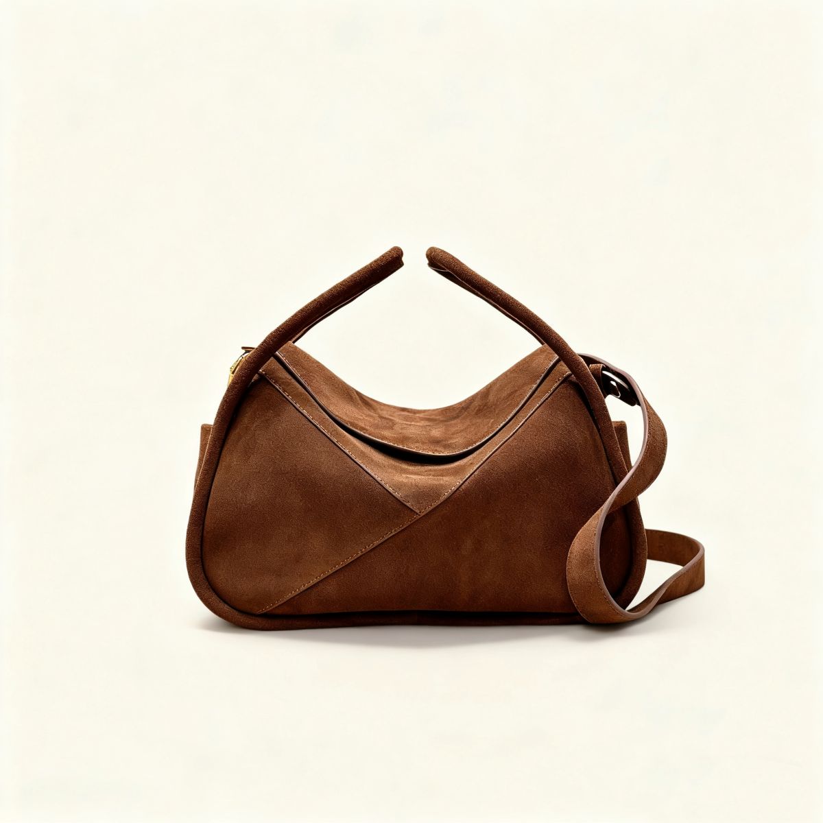 Carnaby Shoulder - Coffee Suede
