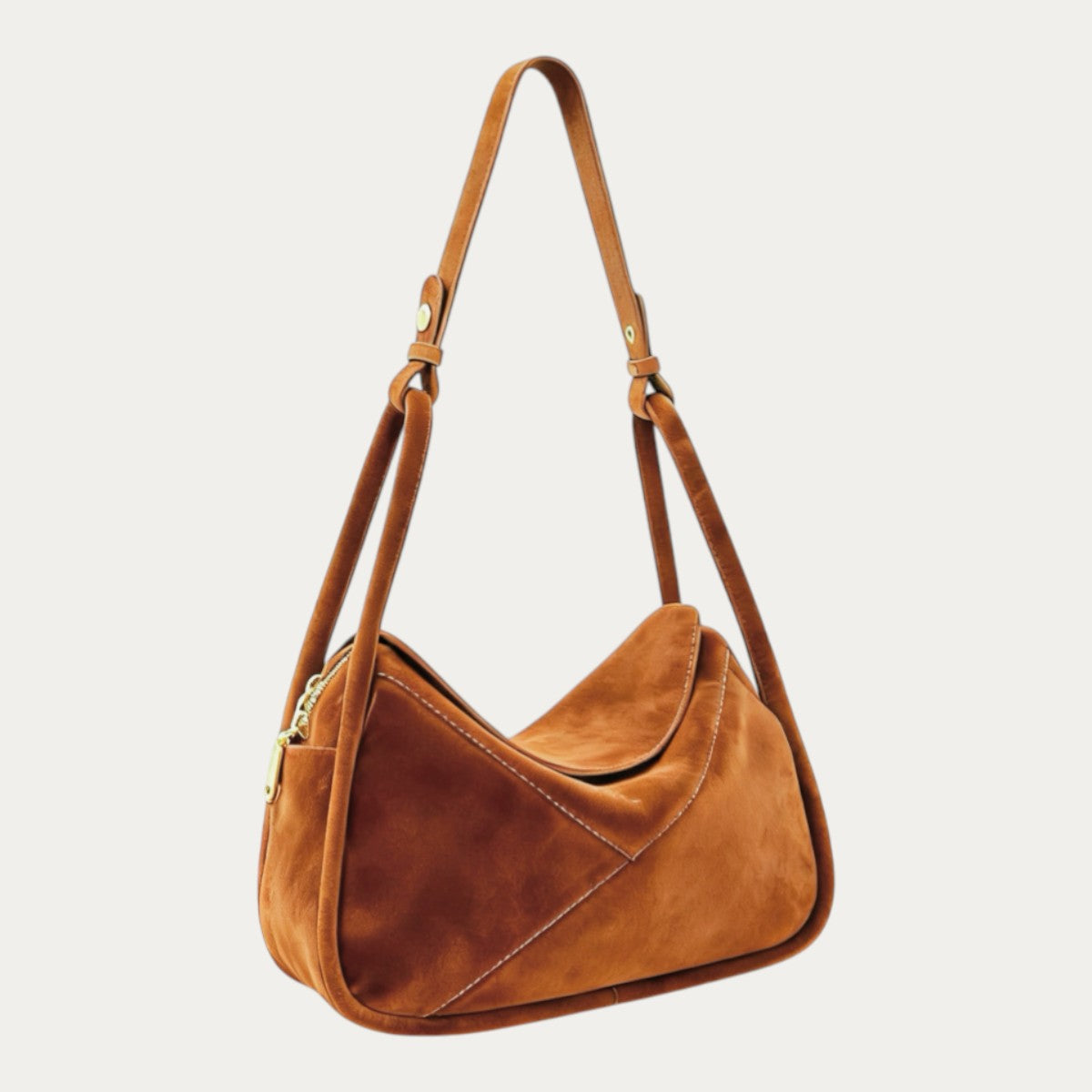 Carnaby Shoulder - Brown Suede