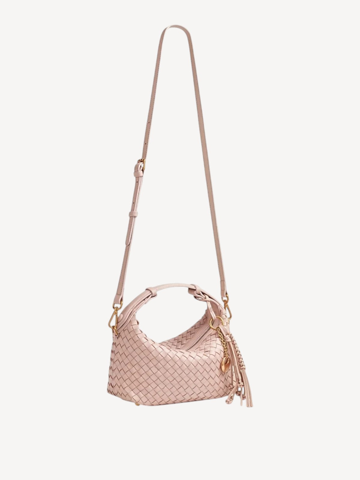 Camilla Half Moon Woven - Baby Pink