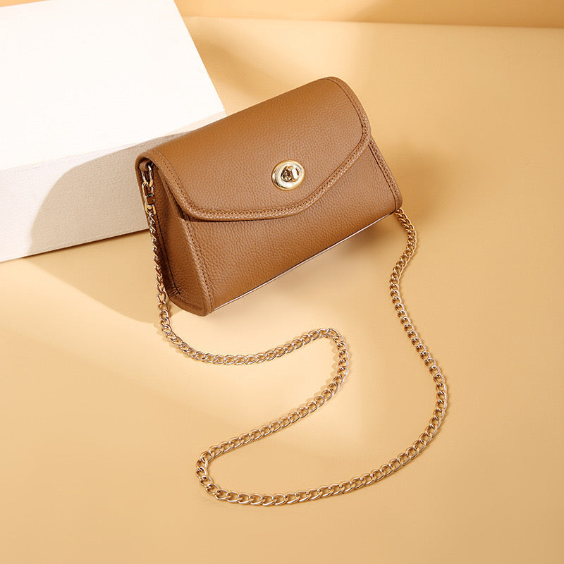 First Layer Cowhide Fawn Shoulder/Tote Bag
