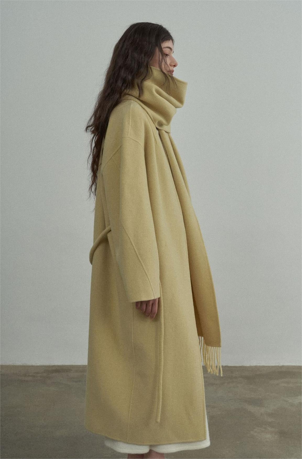 Handmade Lamb Wool Carmen Overcoat