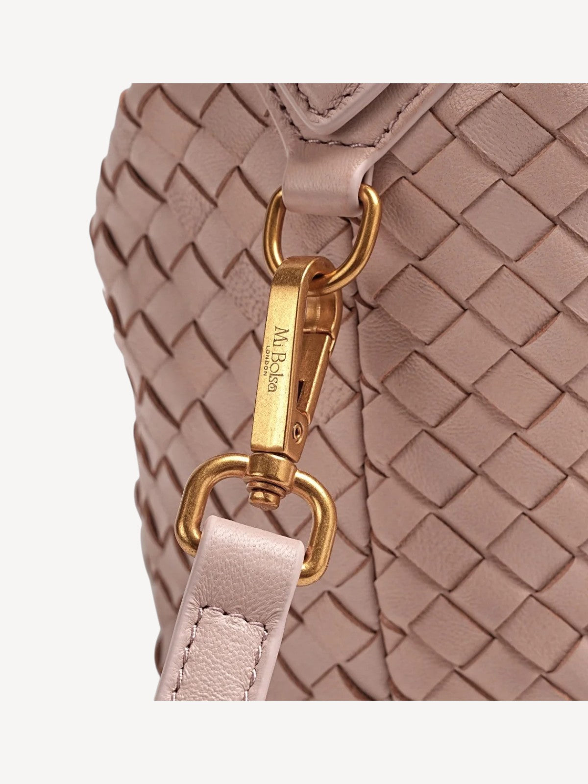 Camilla Half Moon Woven - Baby Pink