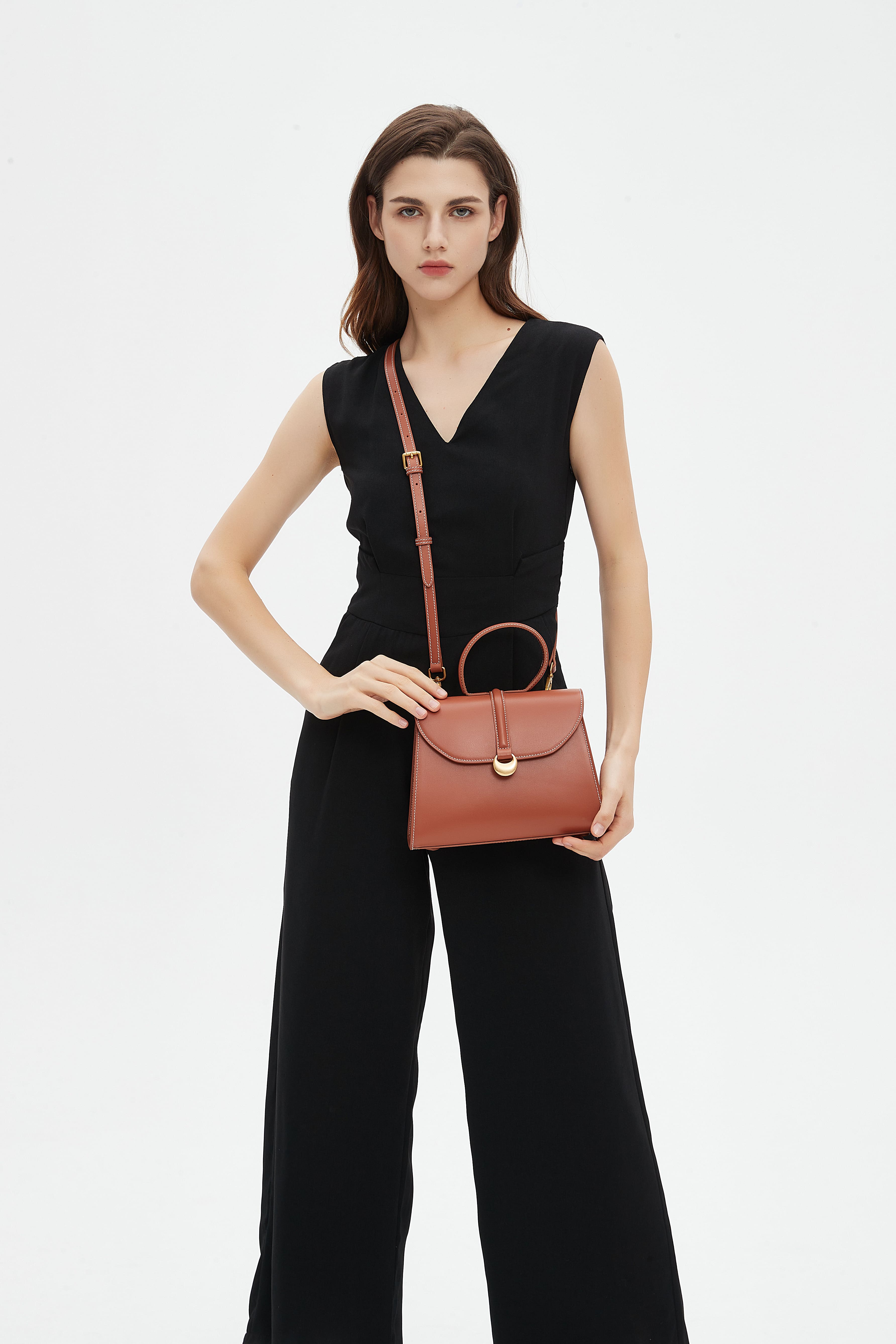 Monaco Top Handle - Caramel