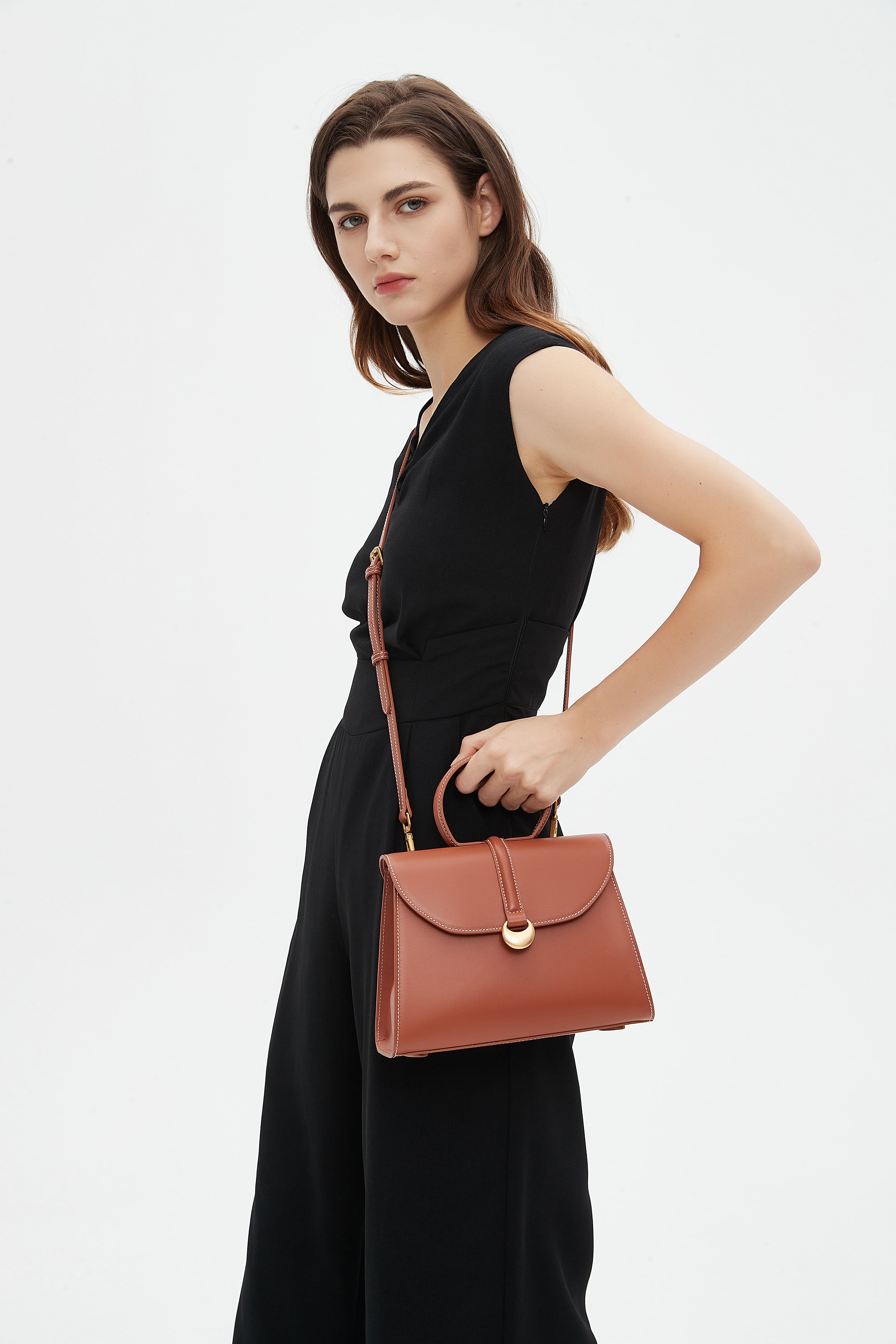 Monaco Top Handle - Caramel