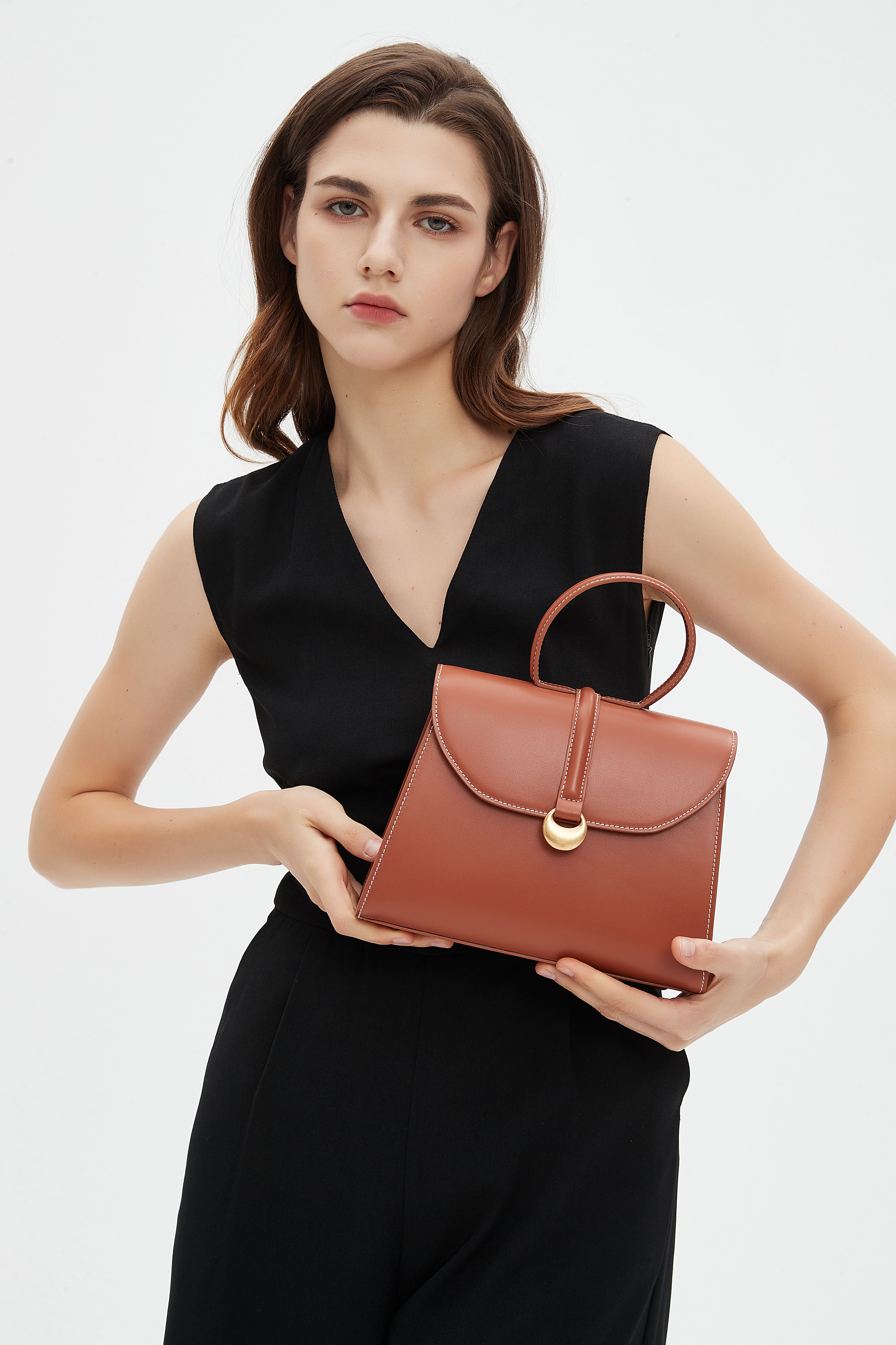 Monaco Top Handle - Caramel