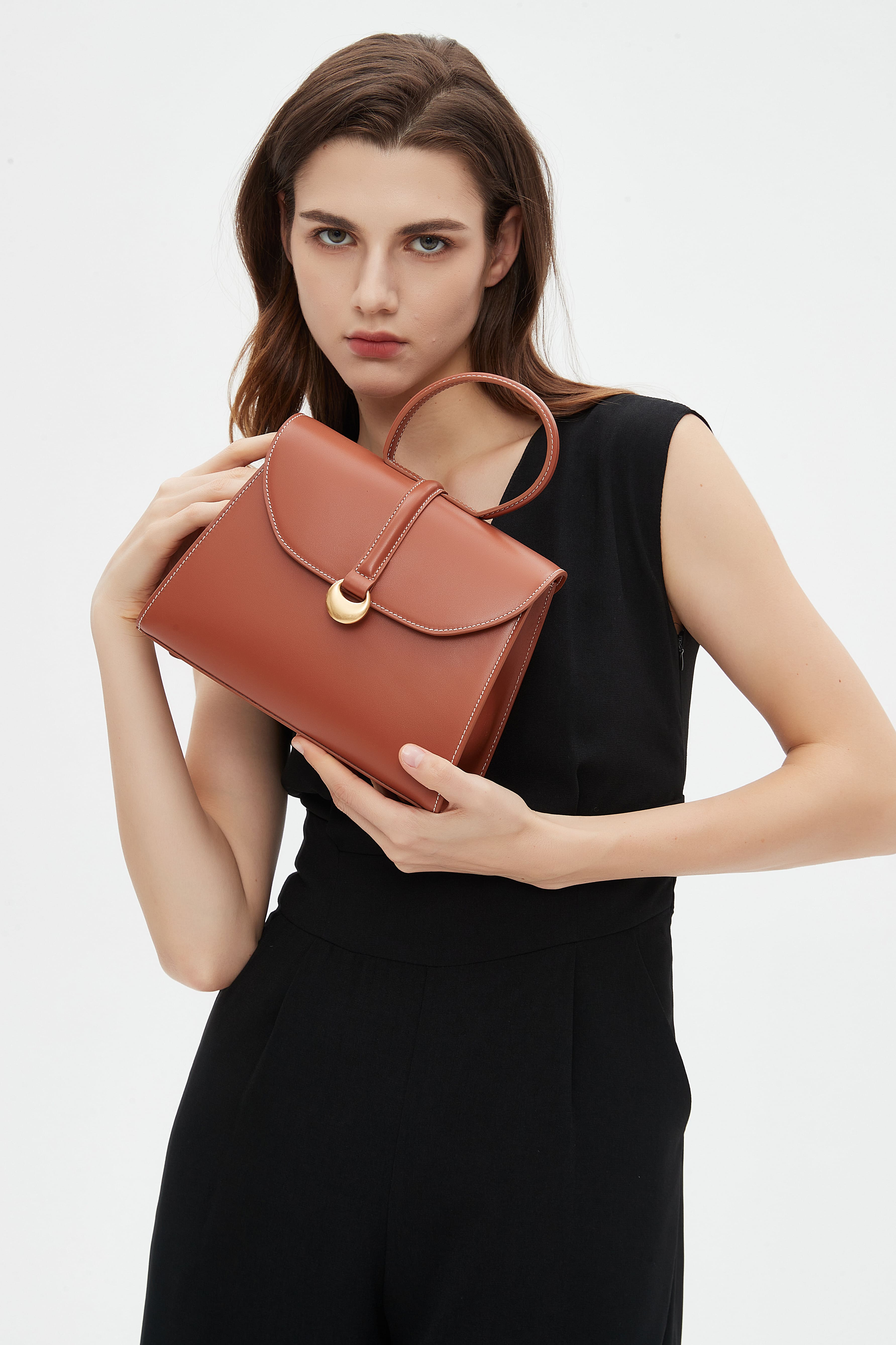 Monaco Top Handle - Caramel