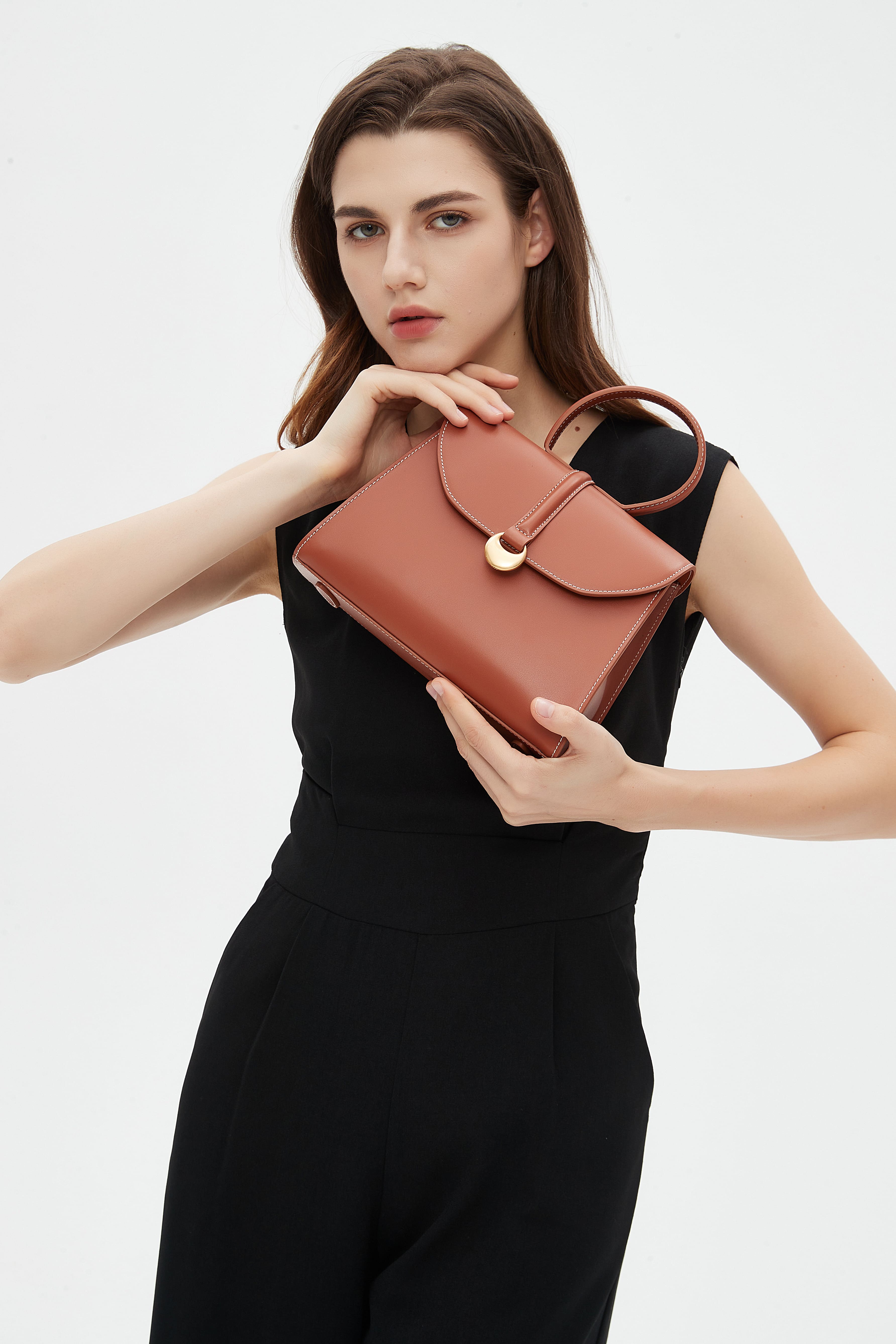 Monaco Top Handle - Caramel
