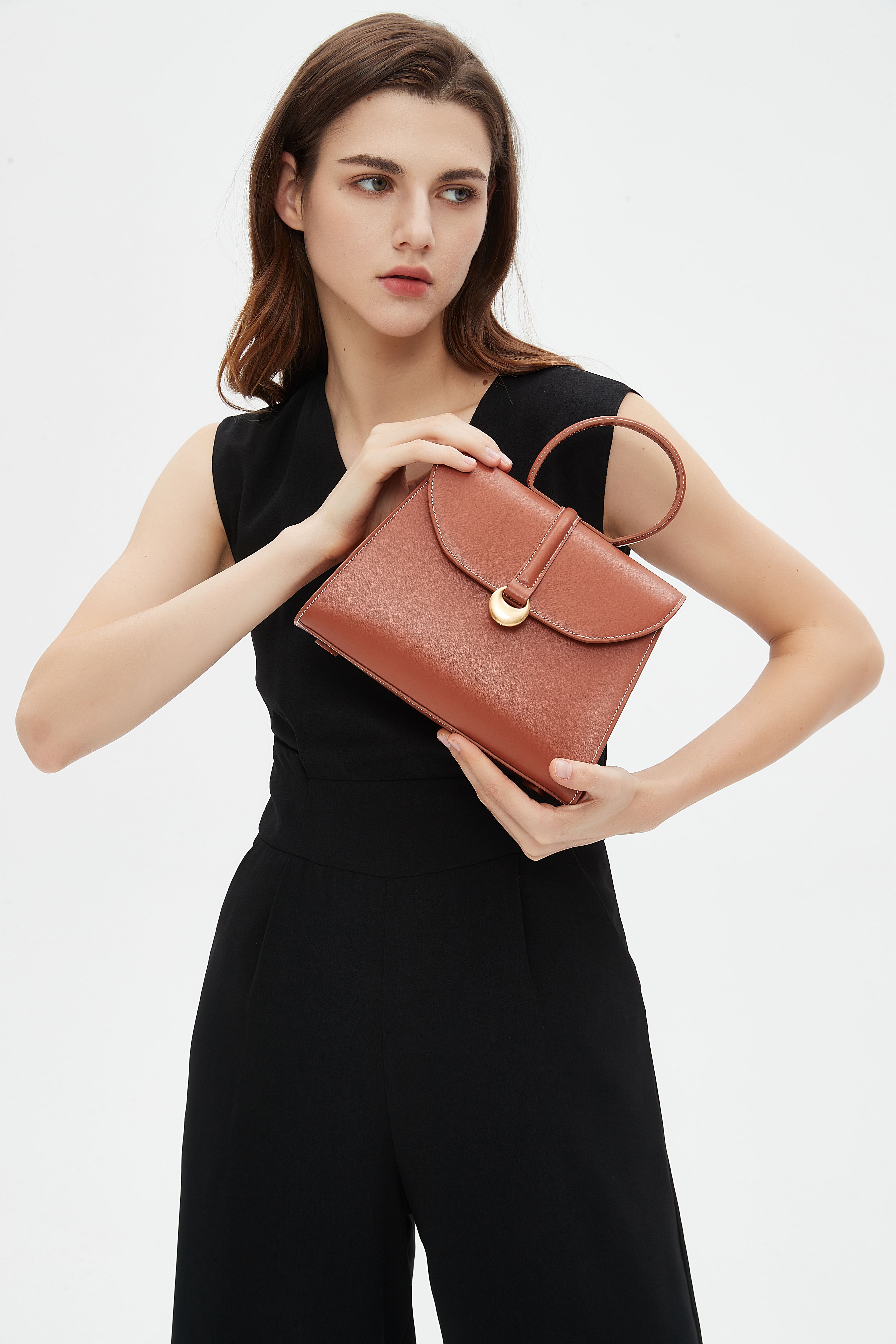 Monaco Top Handle - Caramel