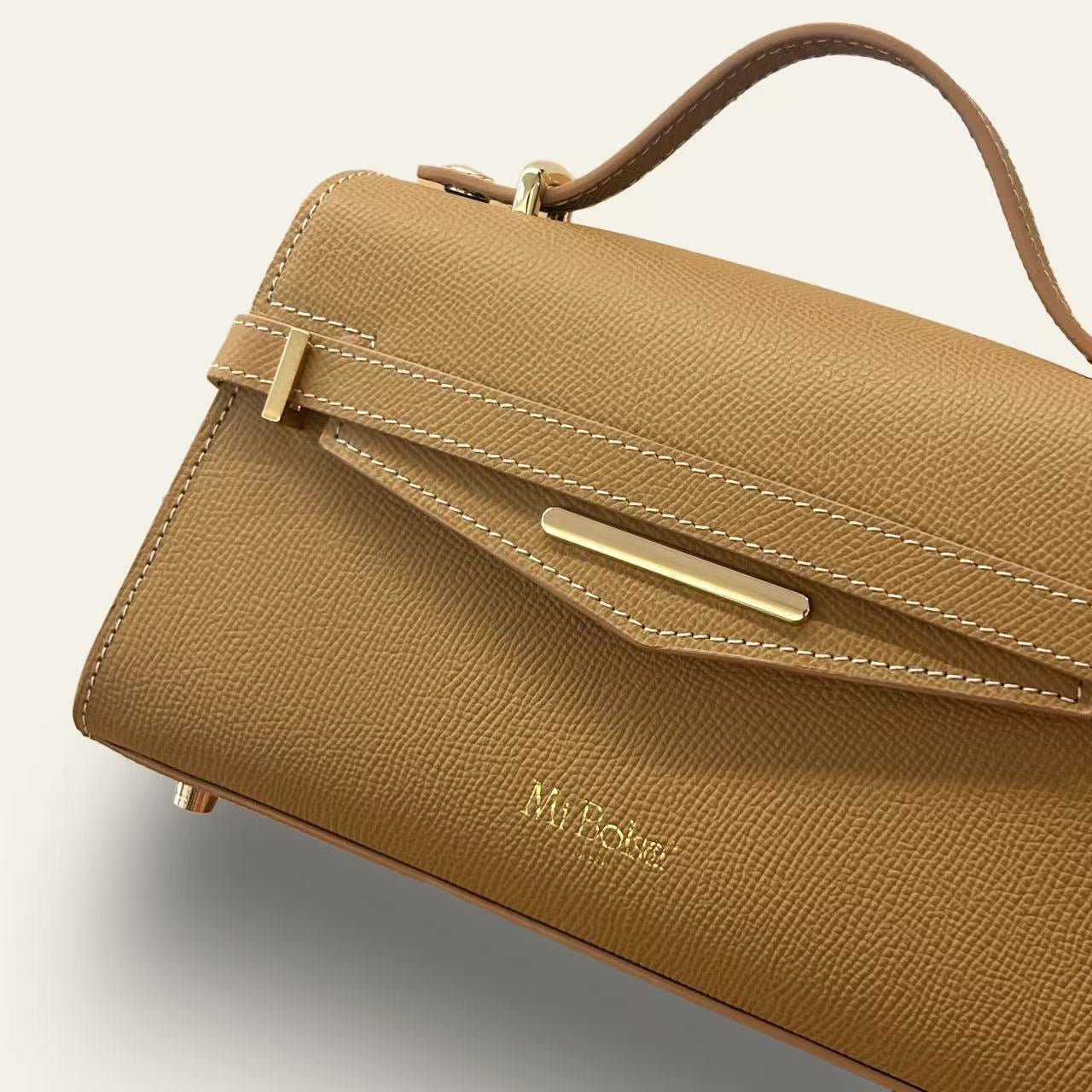 "Mi" Top Handle -Light Amber