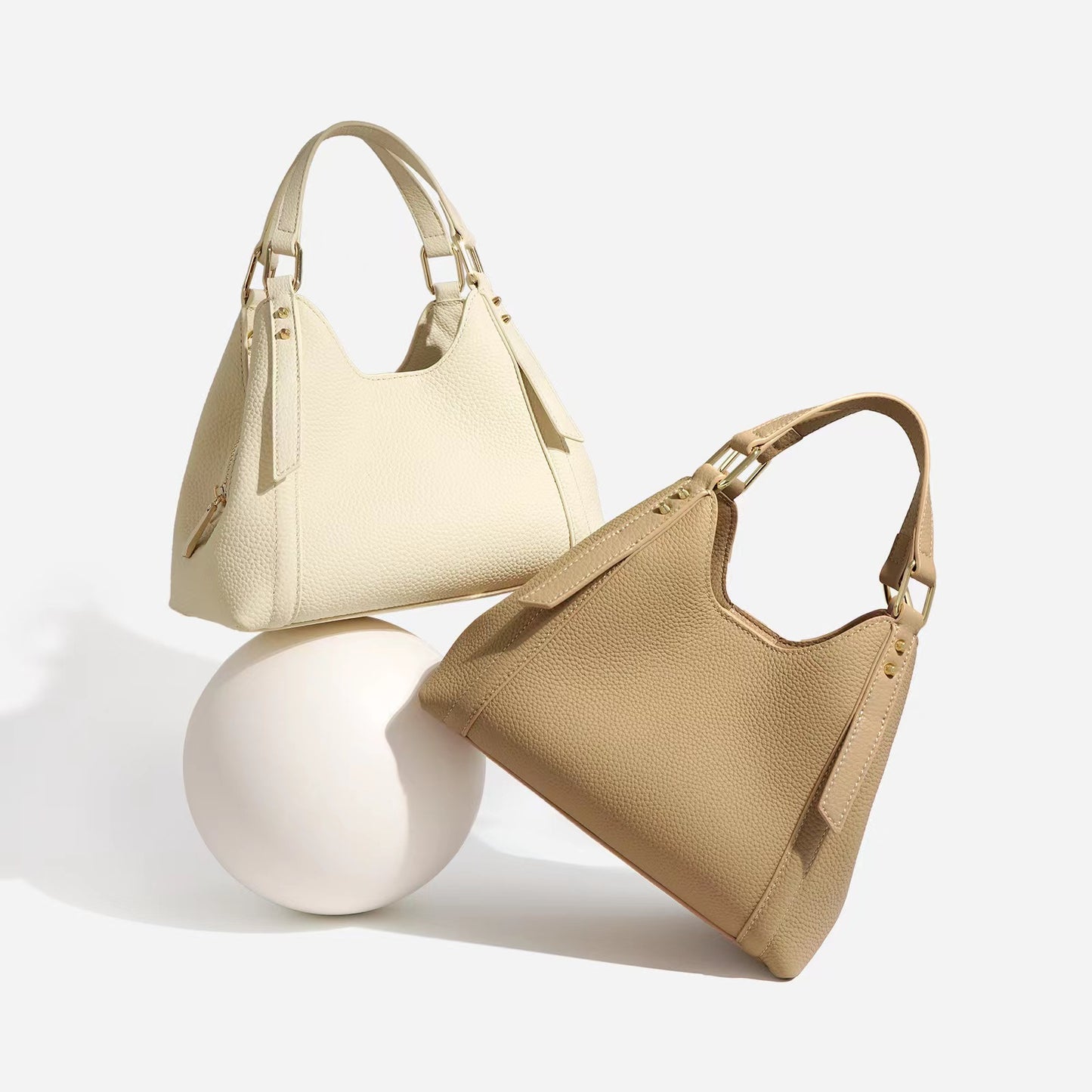 First Layer Cowhide Cora Tote/Shoulder Bag