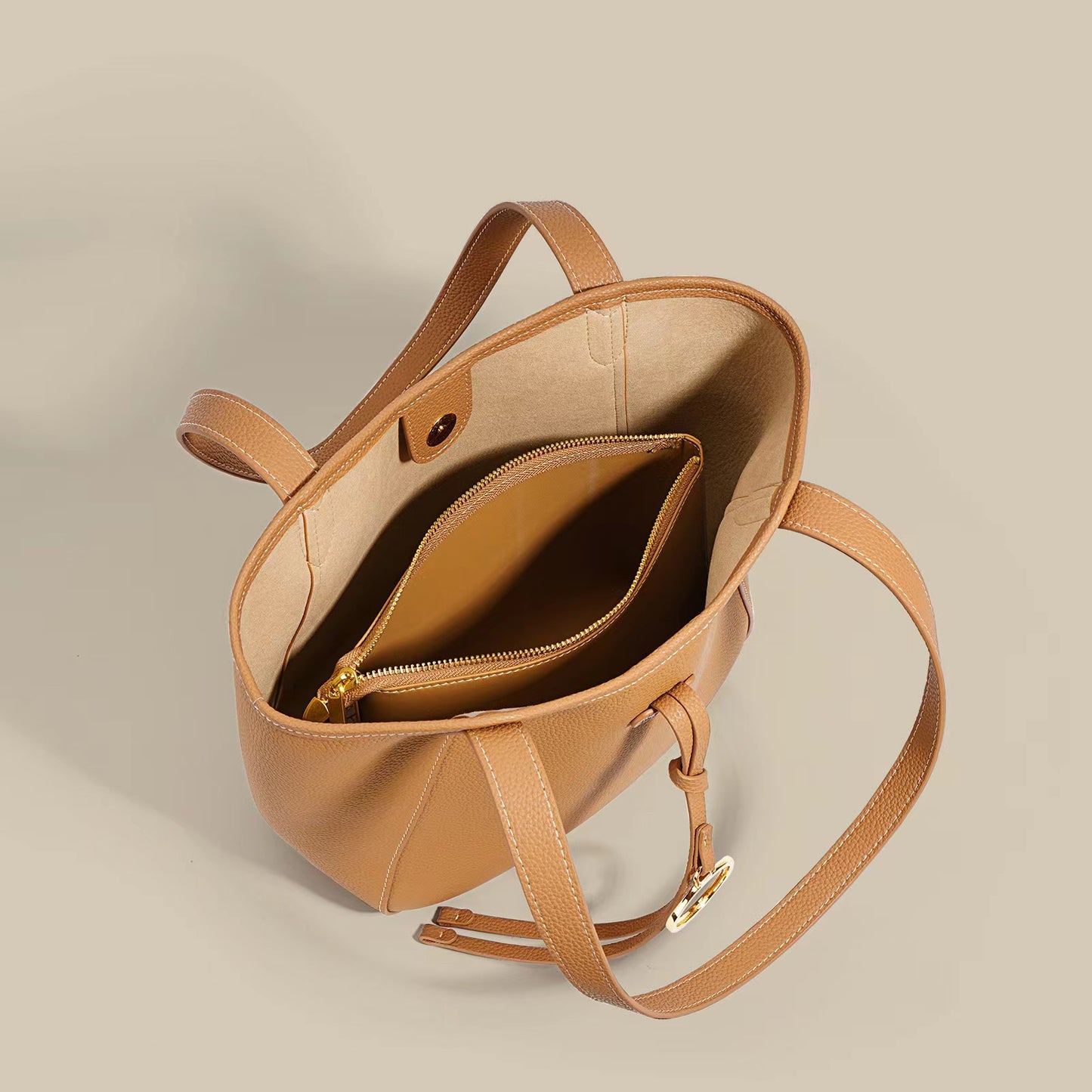 First Layer Cowhide Faith Shoulder Bag