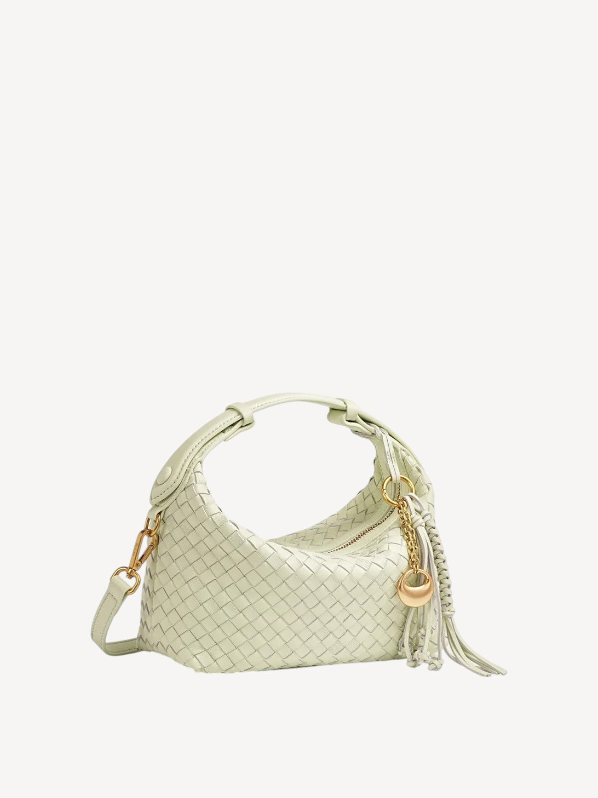 Camilla Half Moon Woven - Bubble Green