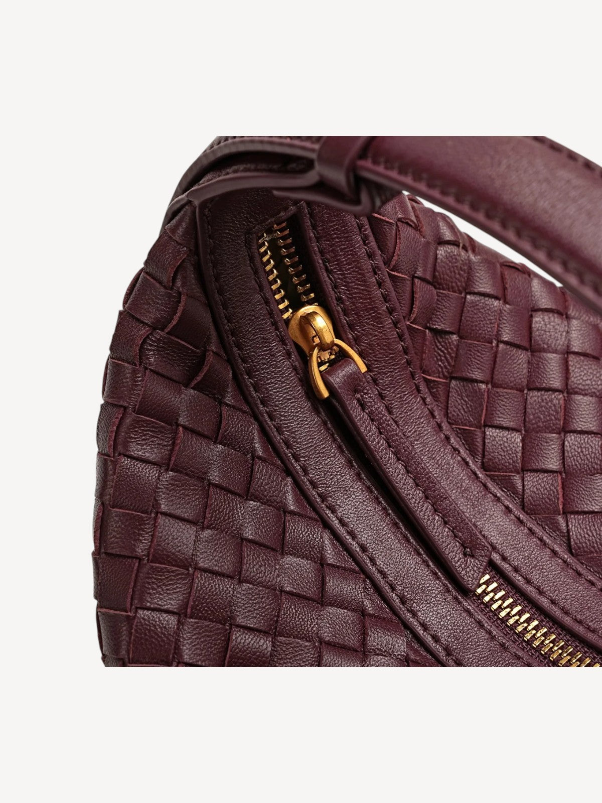 Camilla Half Moon Woven - Burgundy