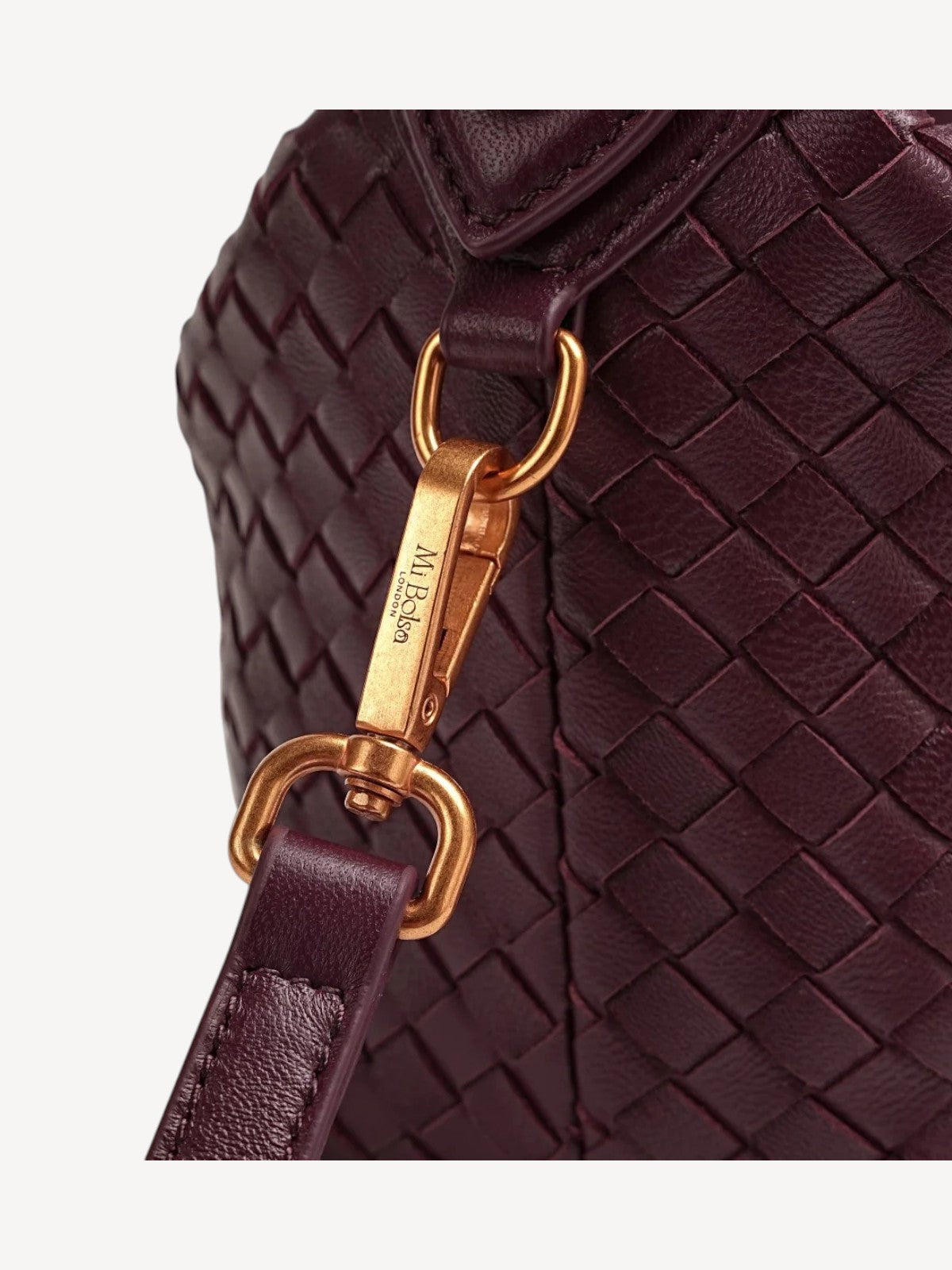 Camilla Half Moon Woven - Burgundy