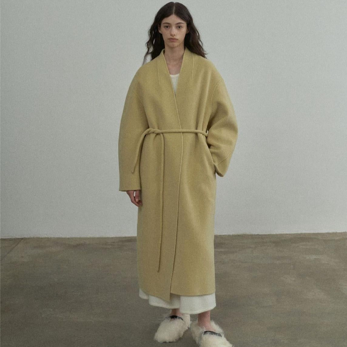 Handmade Lamb Wool Carmen Overcoat