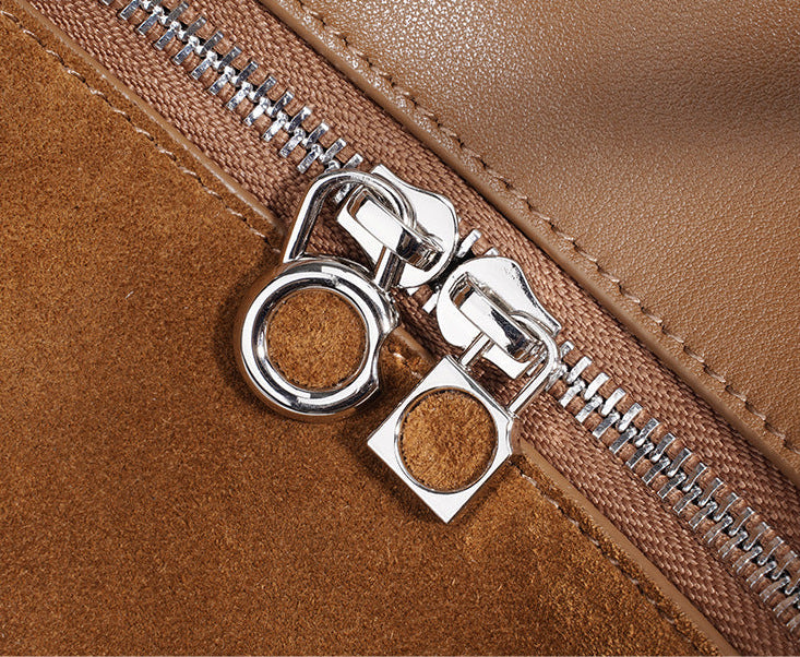 Suede Pillow Shoulder - Coffee