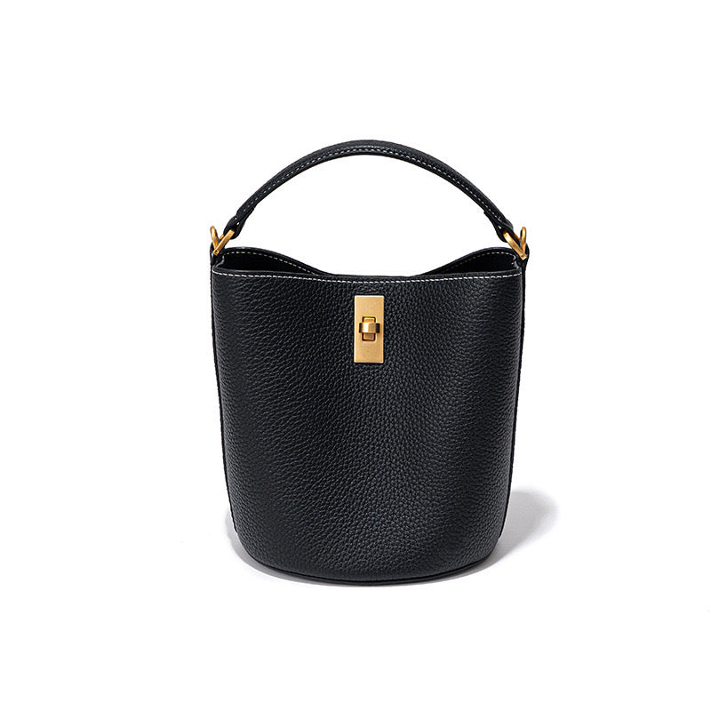 First Layer Cowhide Fanny Shoulder/Tote Bag
