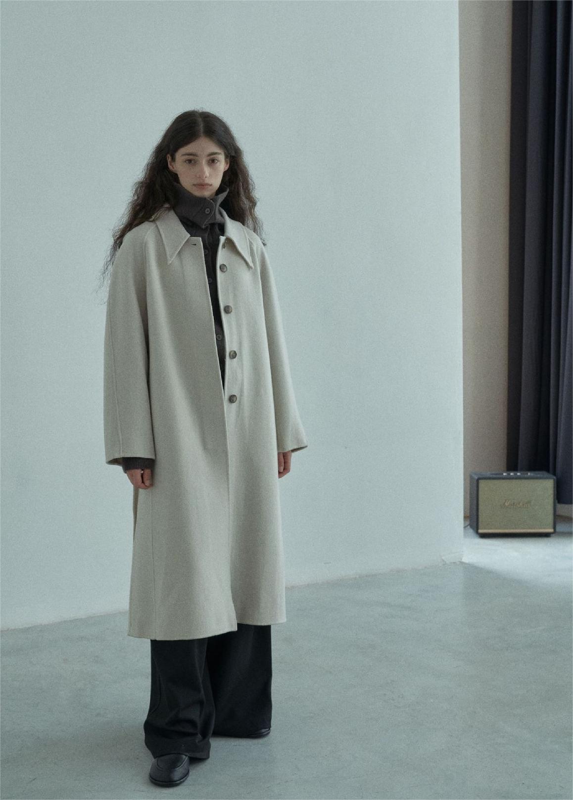Handmade Lamb Wool Barbara Overcoat